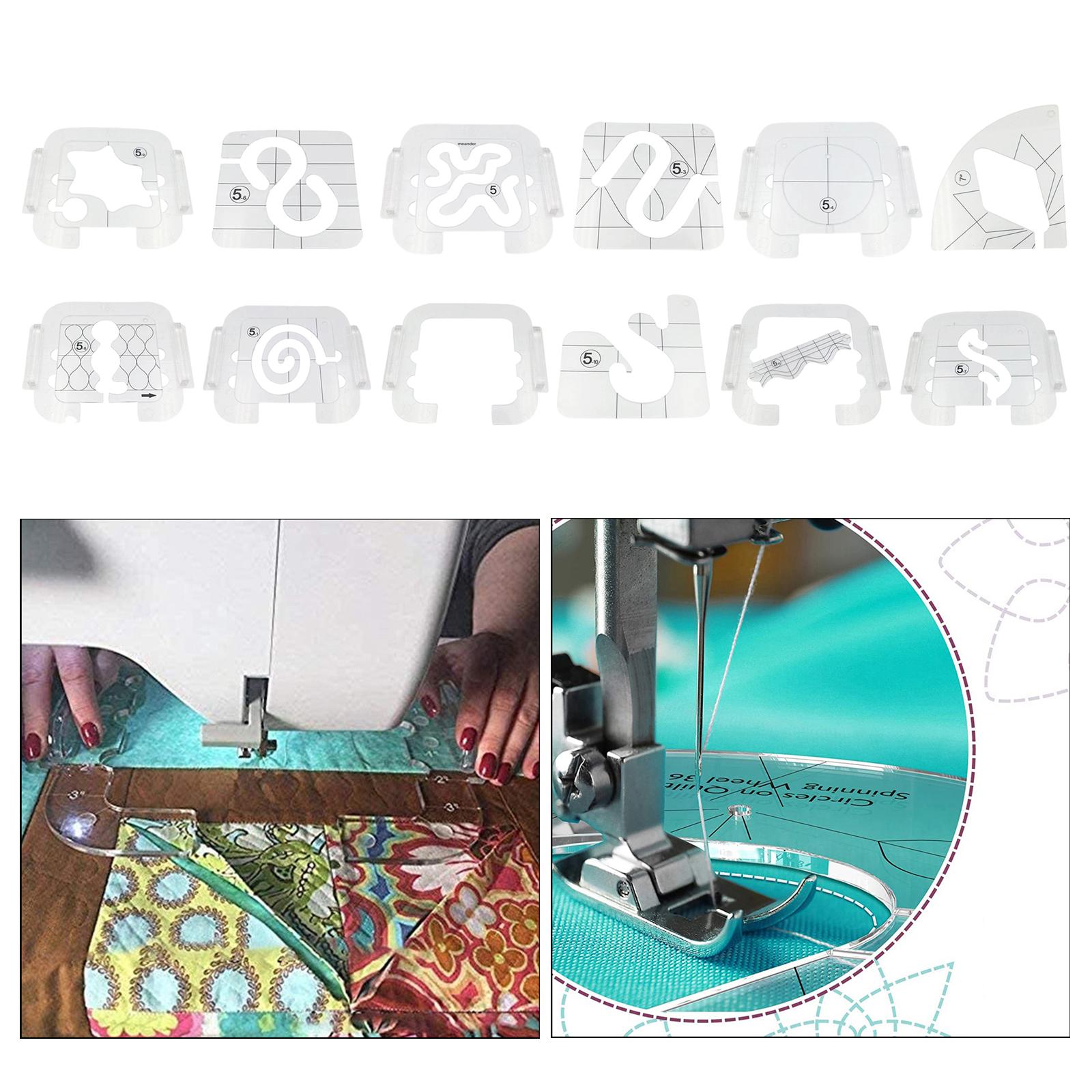 Clear Acrylic Laser Cut Quilting Templates for DIY Patchwork Kintting A