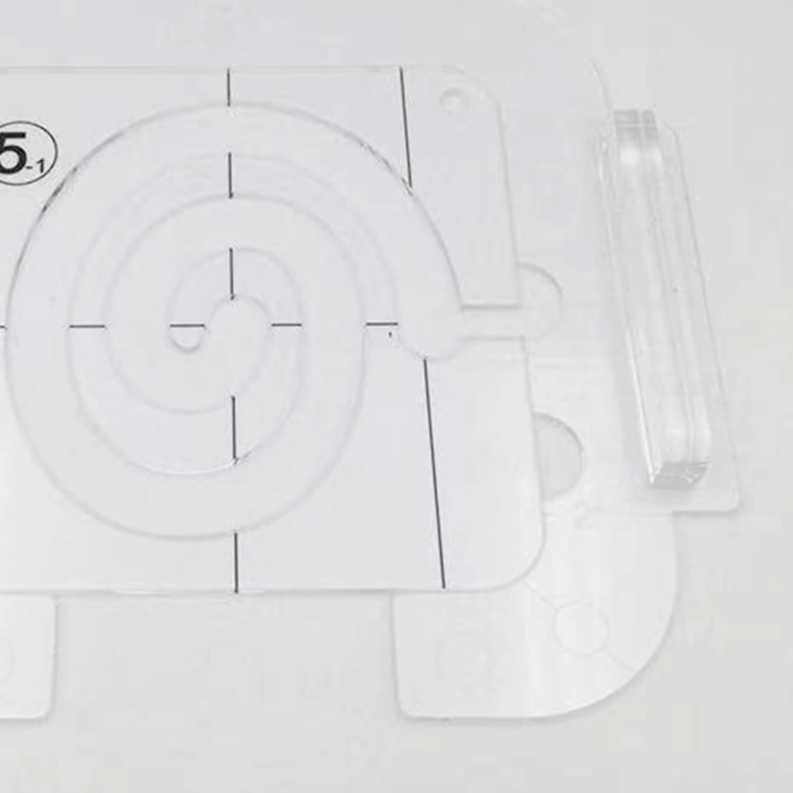 Clear Acrylic Laser Cut Quilting Templates for DIY Patchwork Kintting B
