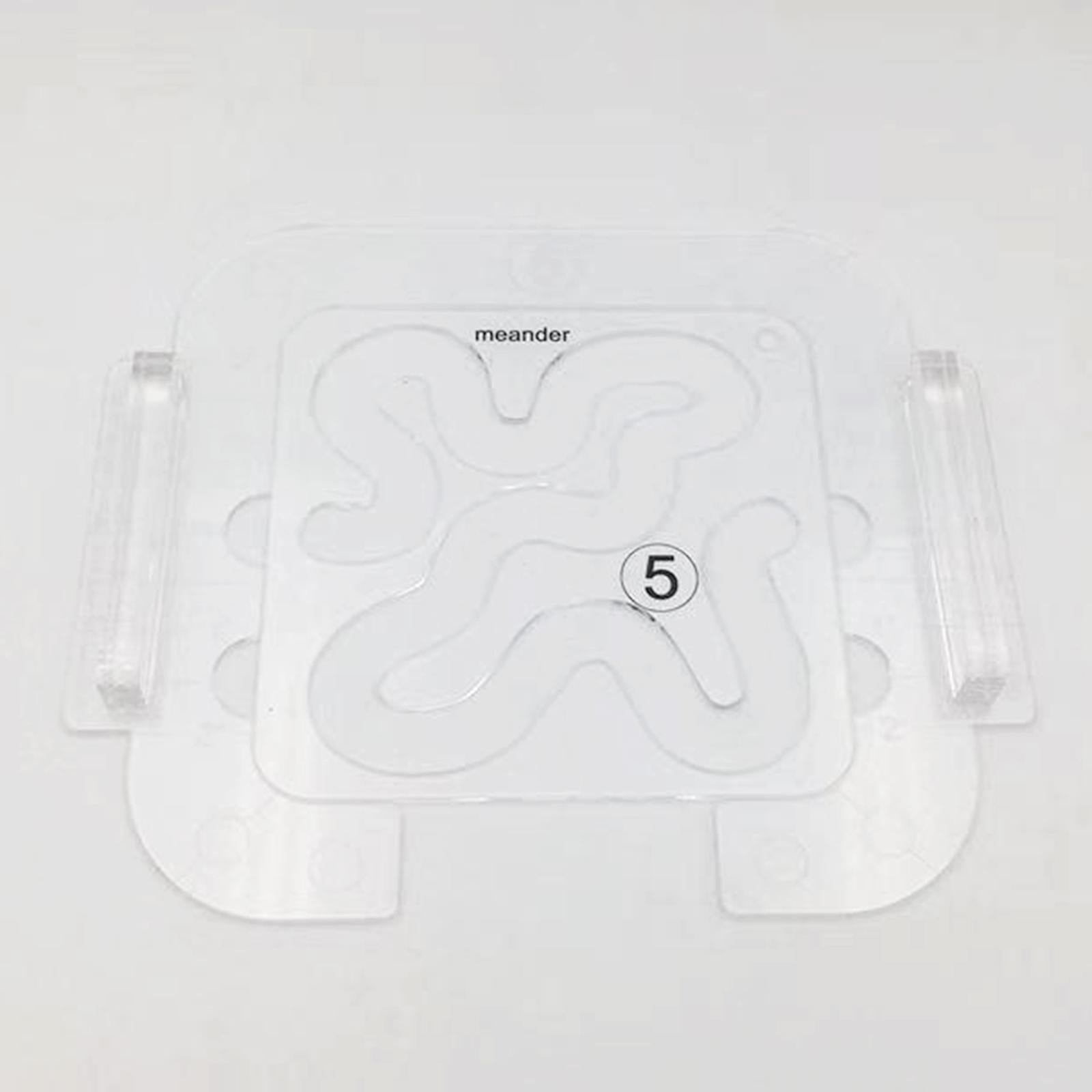 Clear Acrylic Laser Cut Quilting Templates for DIY Patchwork Kintting C