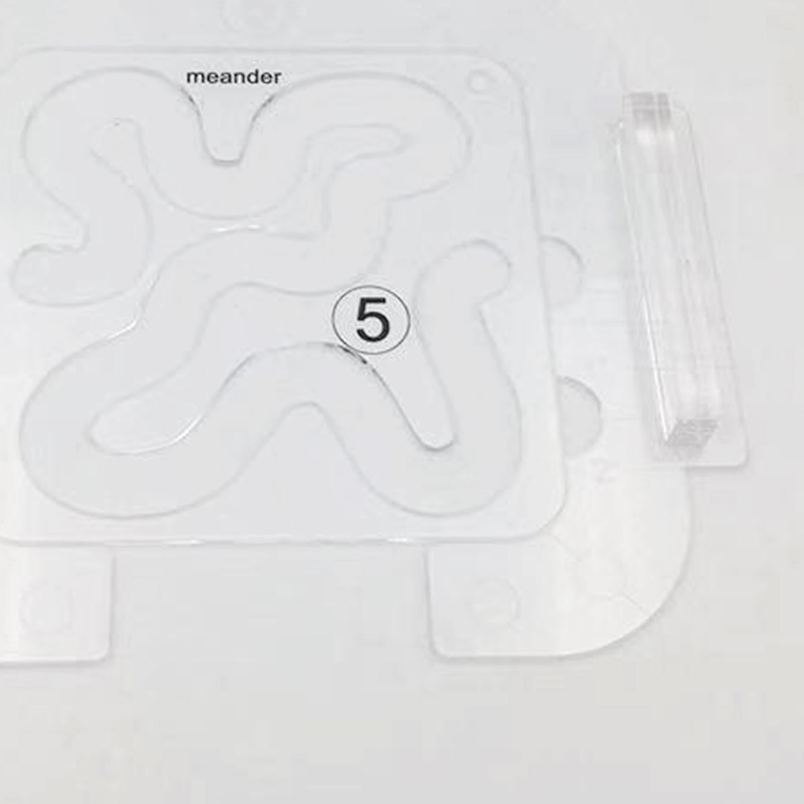 Clear Acrylic Laser Cut Quilting Templates for DIY Patchwork Kintting C