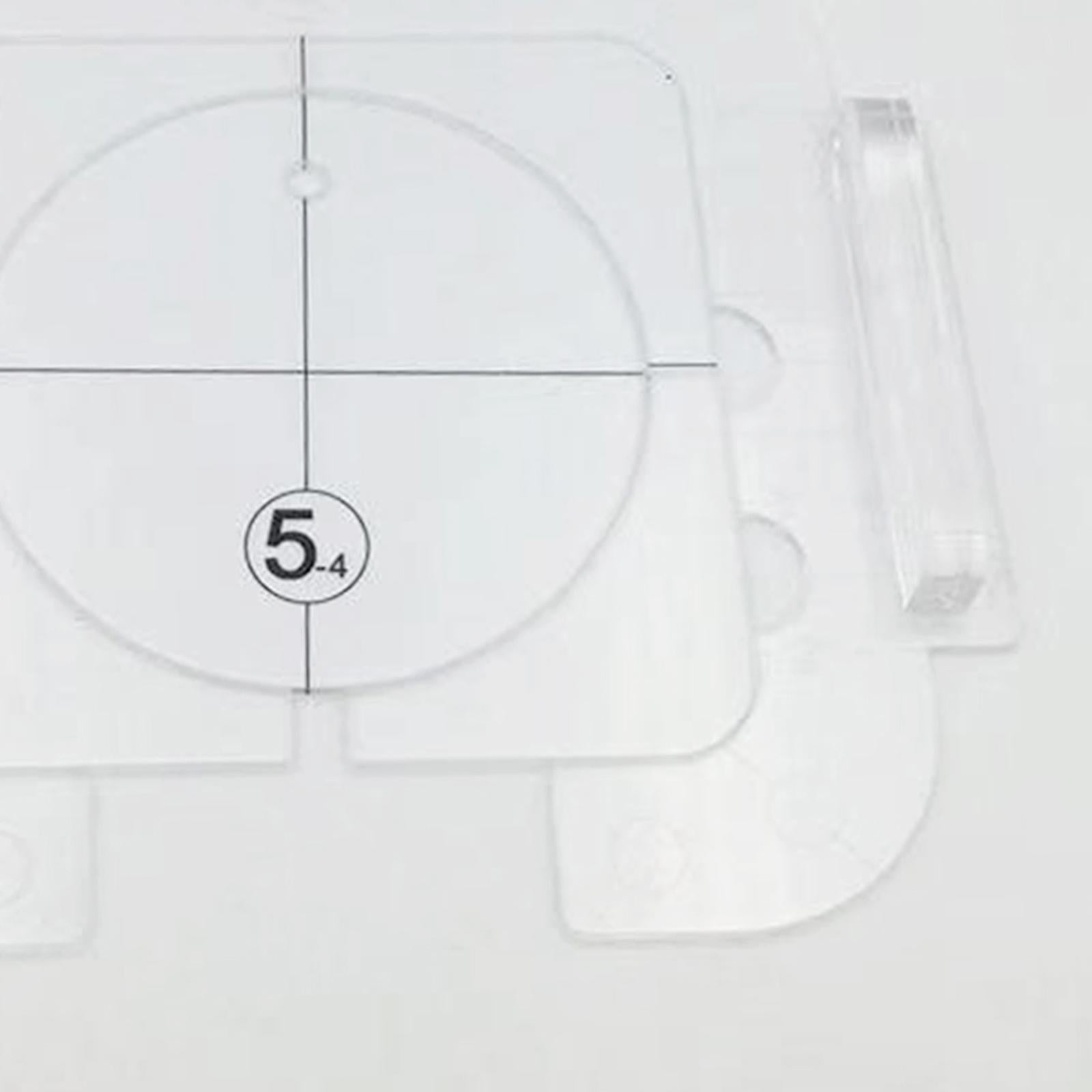 Clear Acrylic Laser Cut Quilting Templates for DIY Patchwork Kintting E