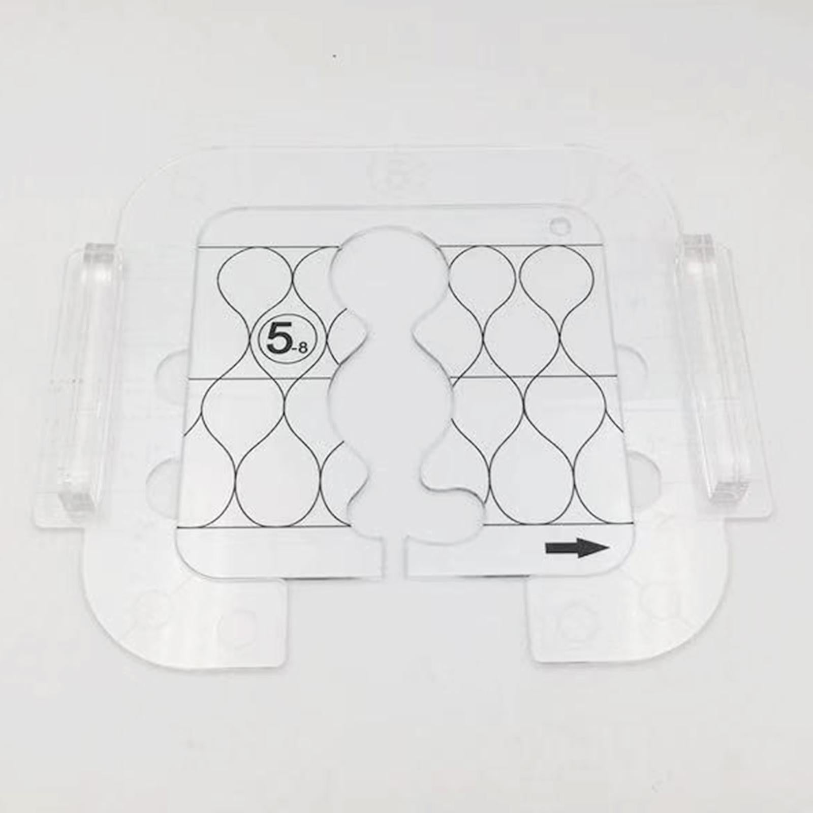 Clear Acrylic Laser Cut Quilting Templates for DIY Patchwork Kintting H
