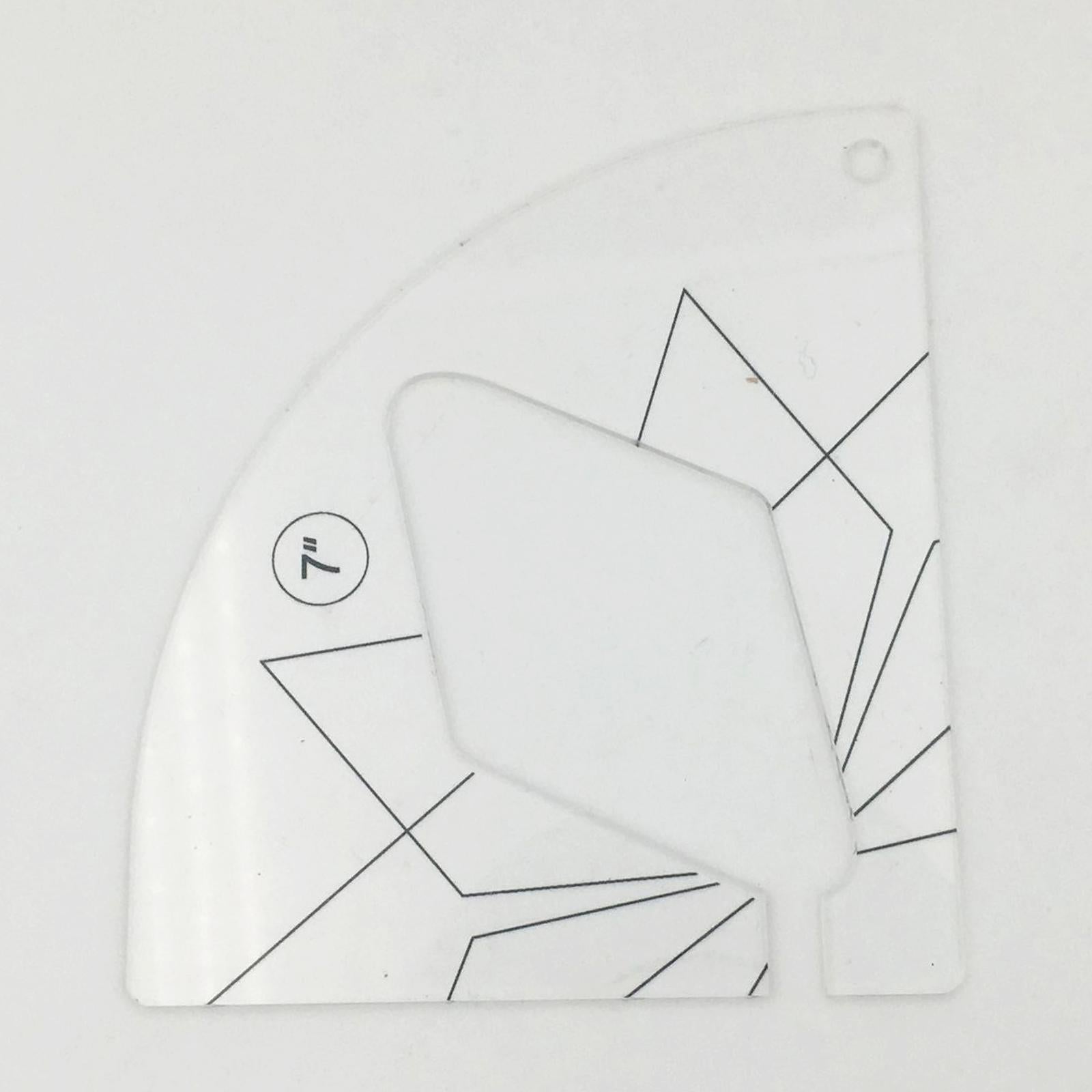 Clear Acrylic Laser Cut Quilting Templates for DIY Patchwork Kintting K
