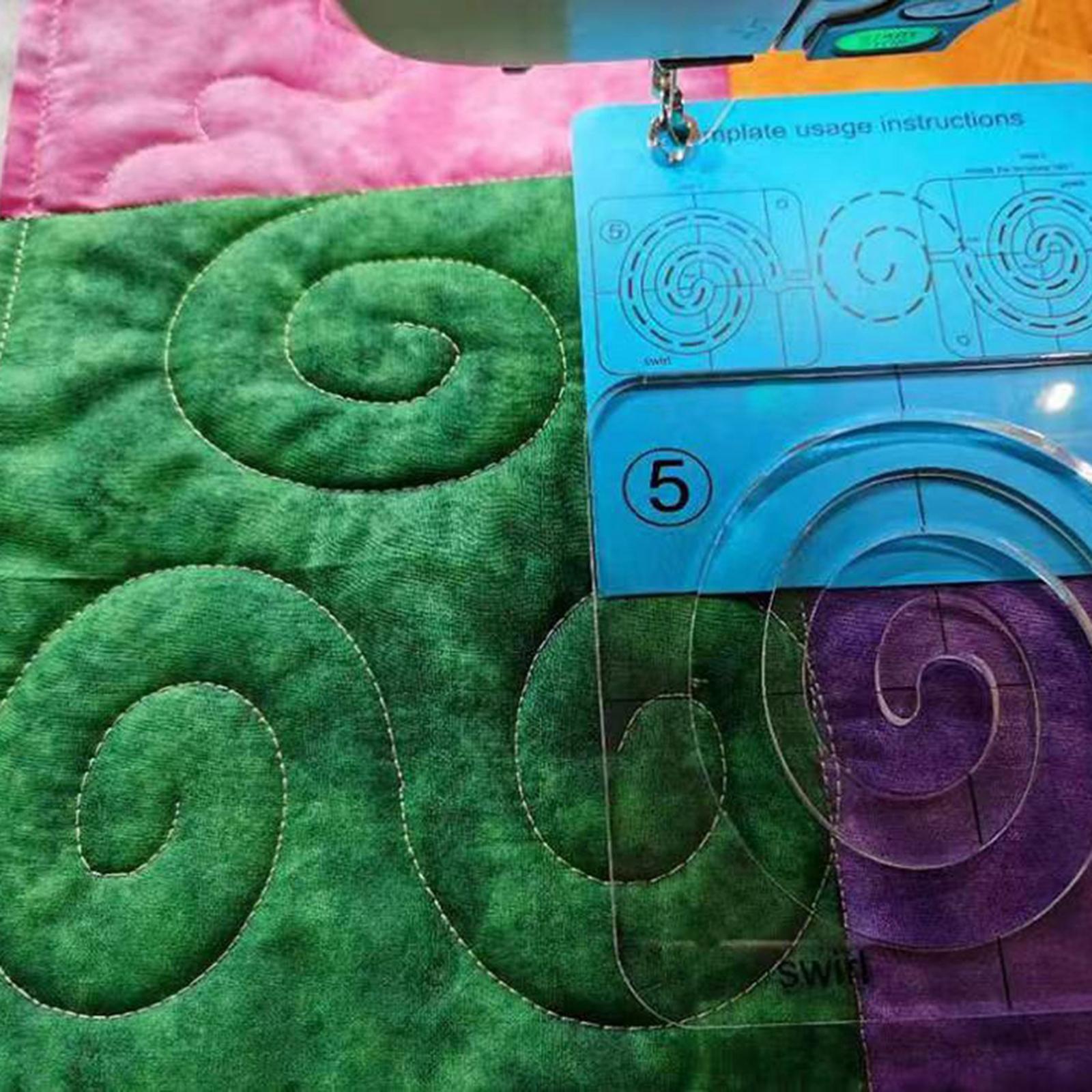 Clear Acrylic Laser Cut Quilting Templates for DIY Patchwork Kintting K