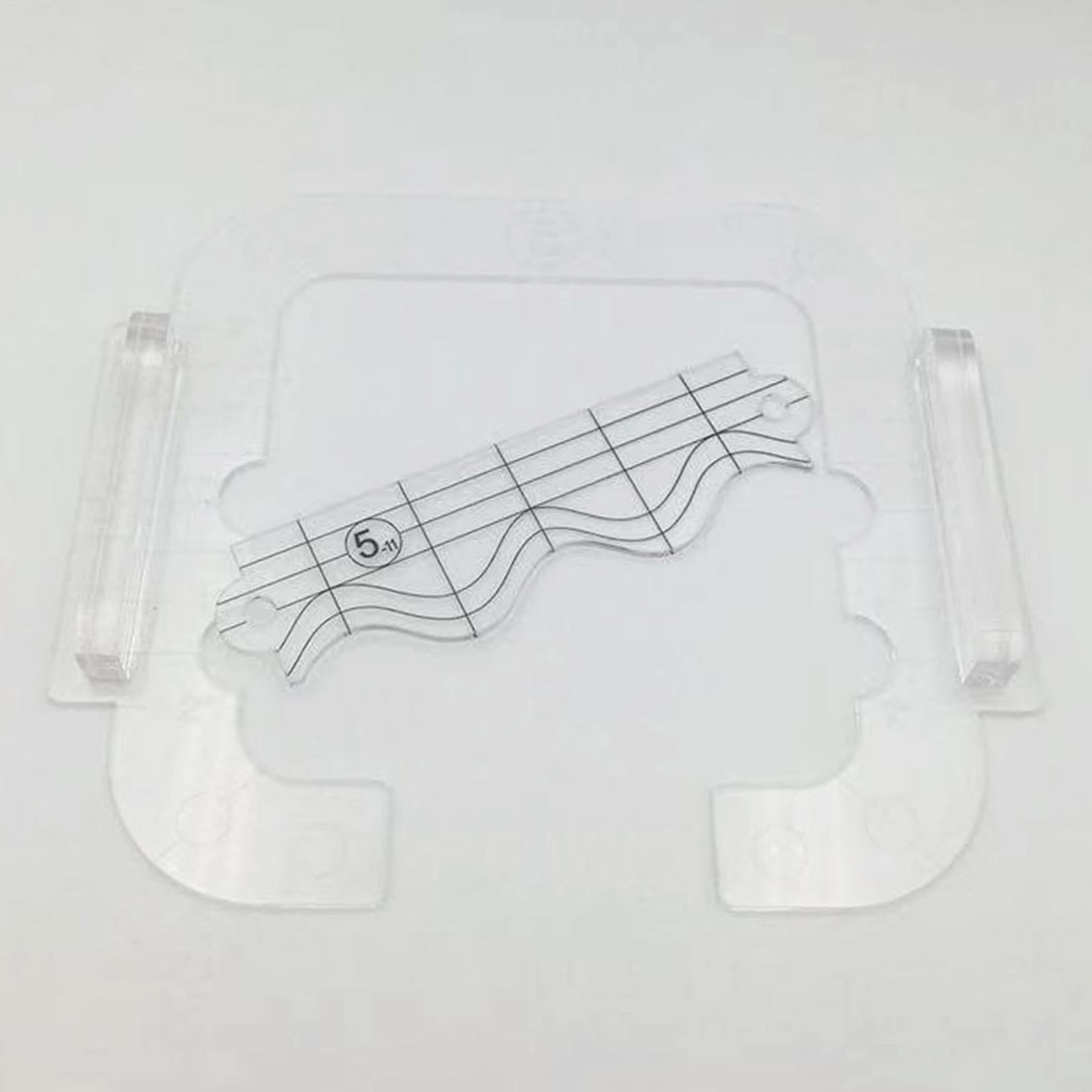 Clear Acrylic Laser Cut Quilting Templates for DIY Patchwork Kintting L