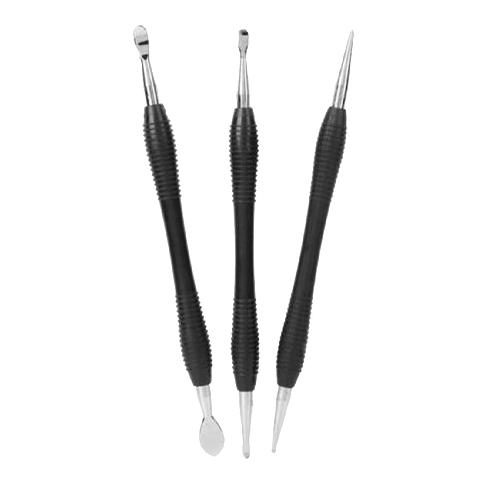 Leather Craft PMC Carving Modelling Splicing Embossing Spoon Stylus Tool Set Cone Head