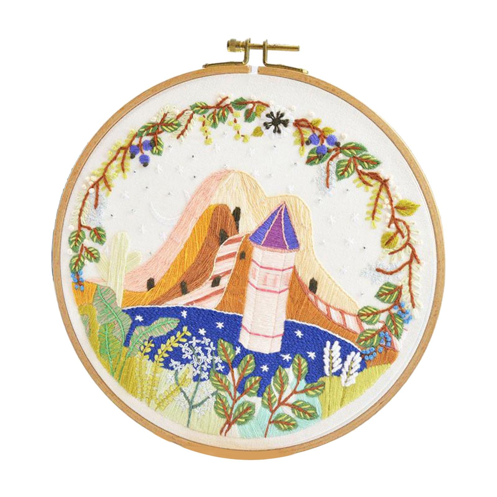Funny Embroidery Starter Kit Bamboo Embroidery for Beginners Adults Style 3