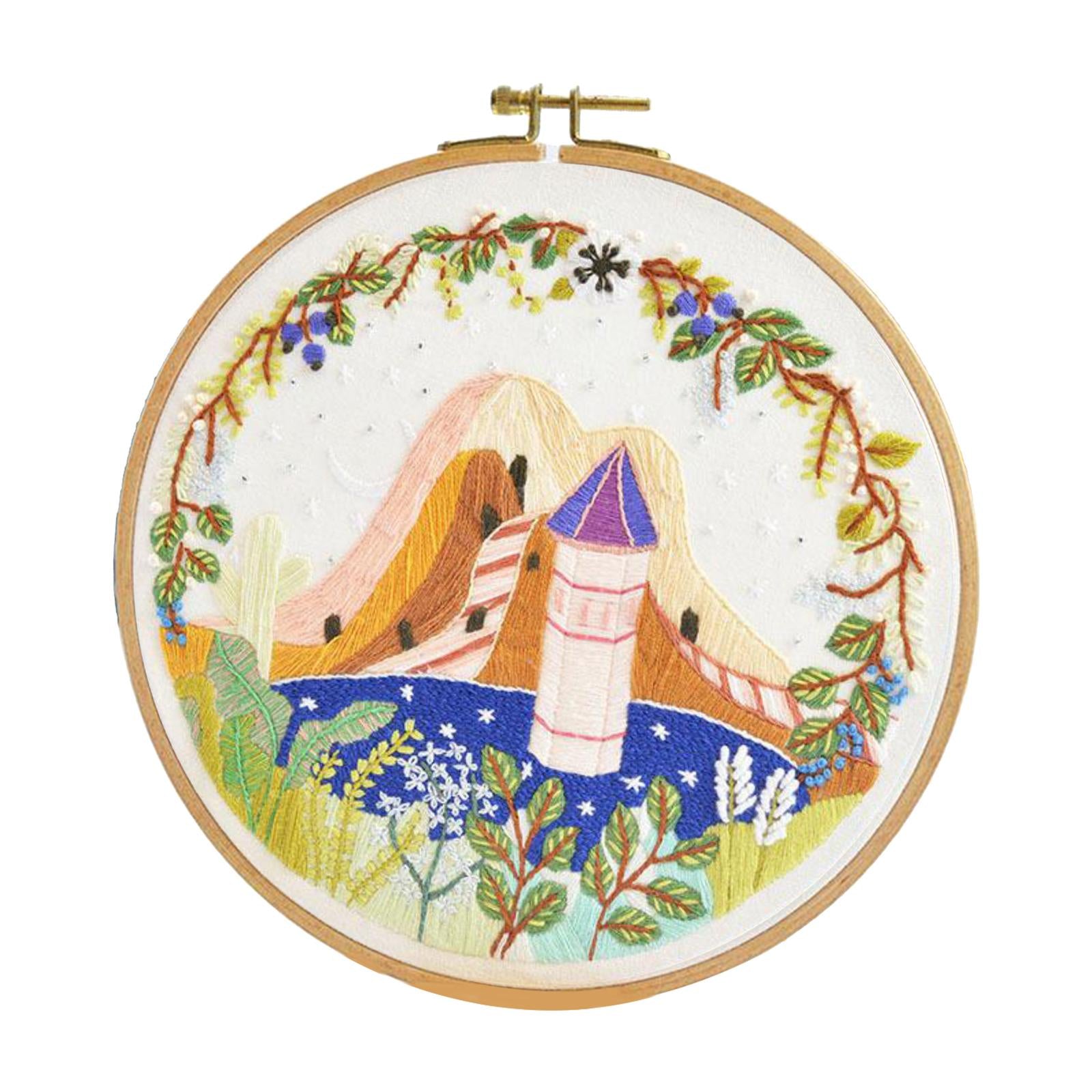Funny Embroidery Starter Kit Bamboo Embroidery for Beginners Adults Style 3