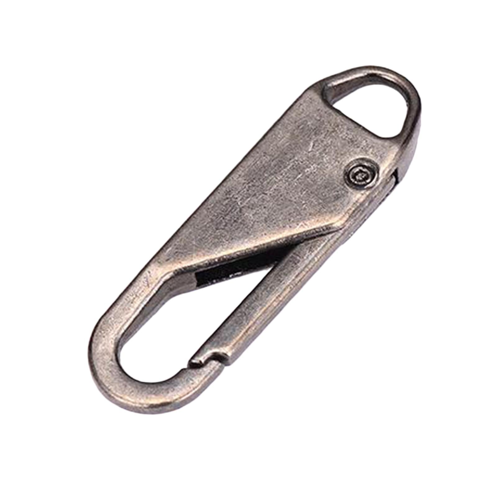 10 Pcs Zipper Pull Replacement Metal Zipper Gripper Fixer Tabs  Gun