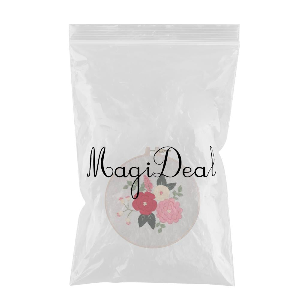 Handmade Embroidery Kit Plants Cross Stitch Material Hand Craft Hoop Style 3