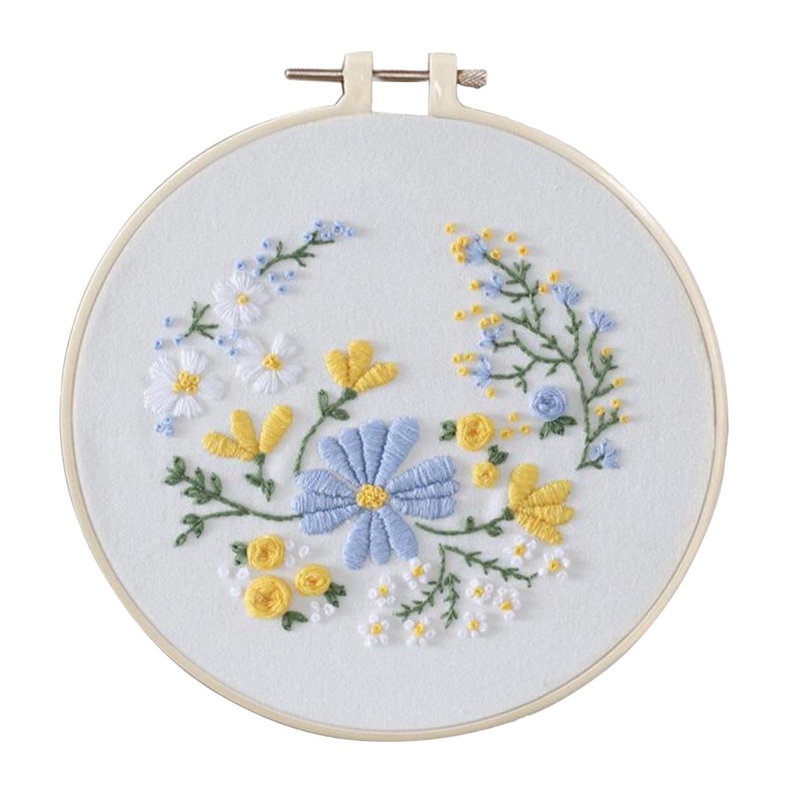 Full Range of Embroidery Starter Kits Cross Stitch Kit for Adult Flower1