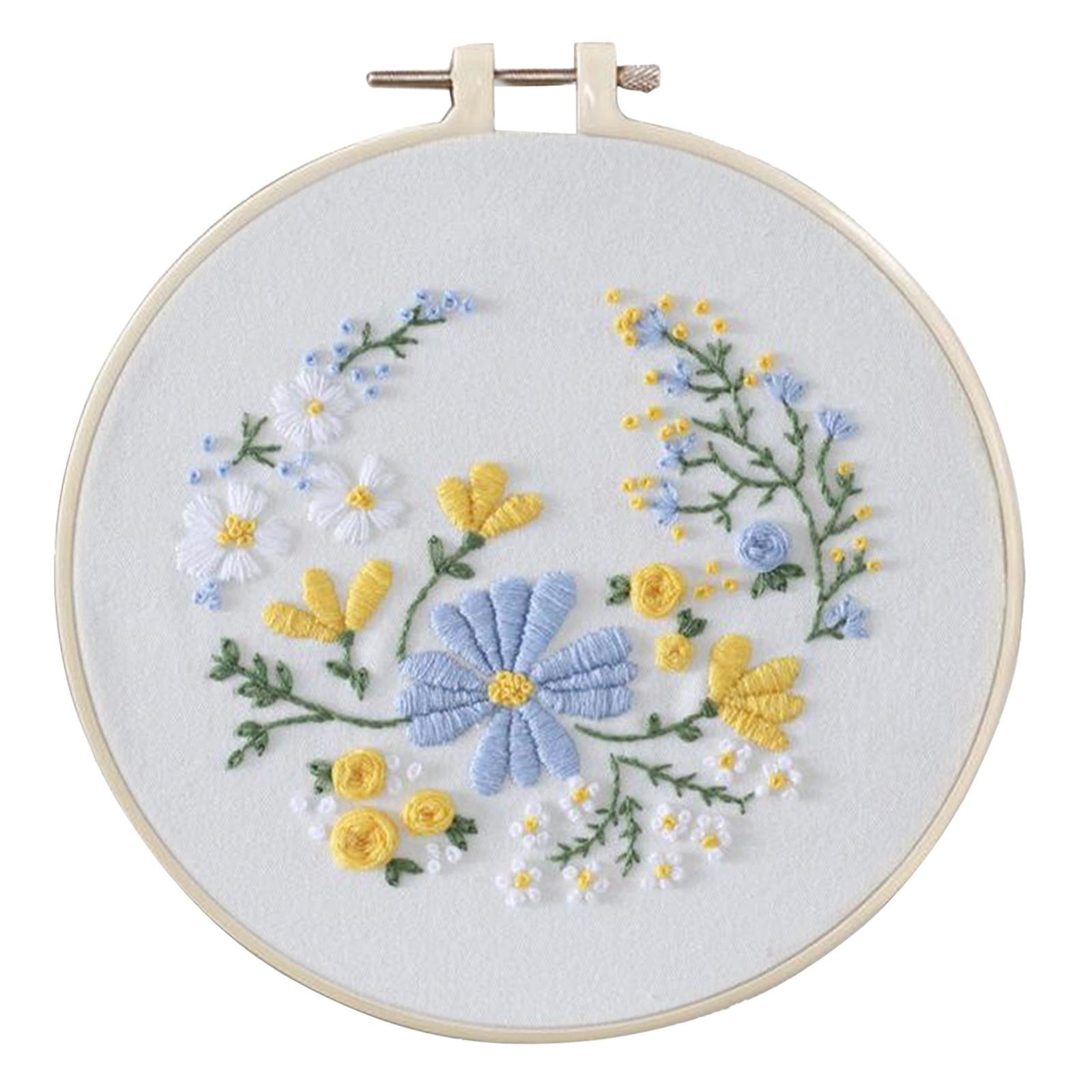 Full Range of Embroidery Starter Kits Cross Stitch Kit for Adult Flower1