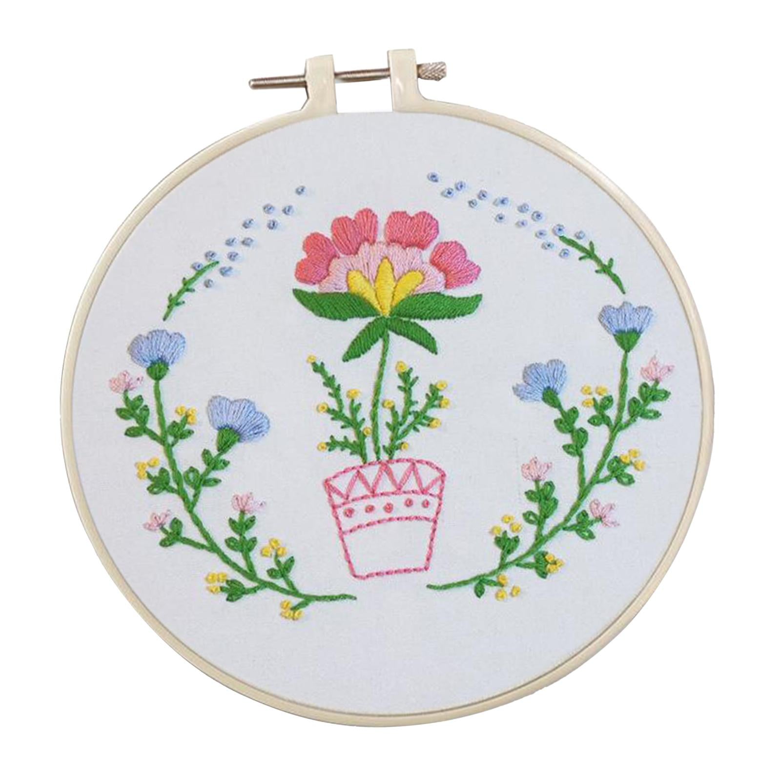 Full Range of Embroidery Starter Kits Cross Stitch Kit for Adult Flower4