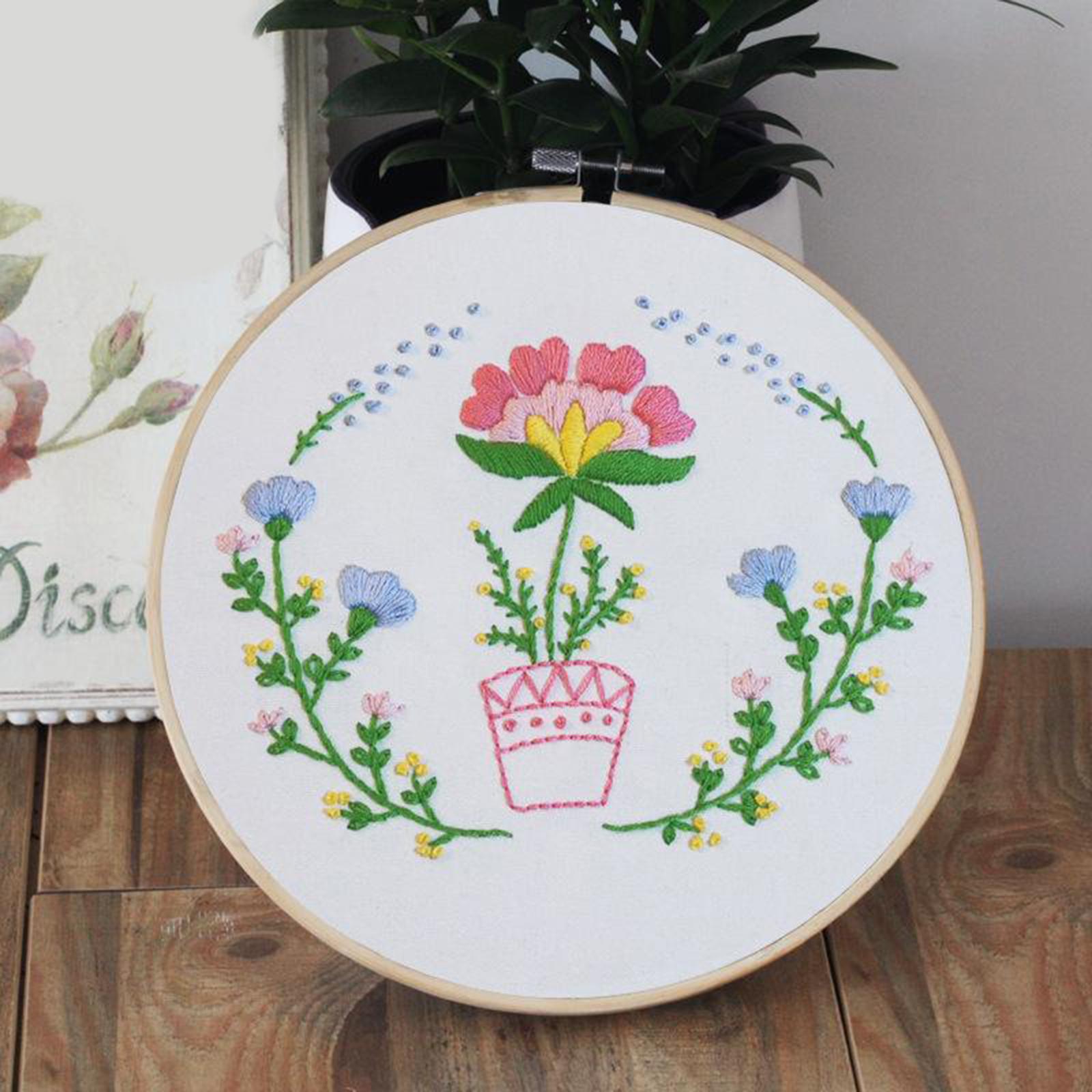 Full Range of Embroidery Starter Kits Cross Stitch Kit for Adult Flower4