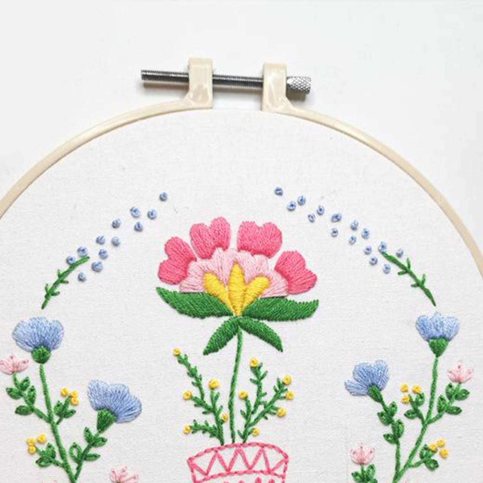 Full Range of Embroidery Starter Kits Cross Stitch Kit for Adult Flower4