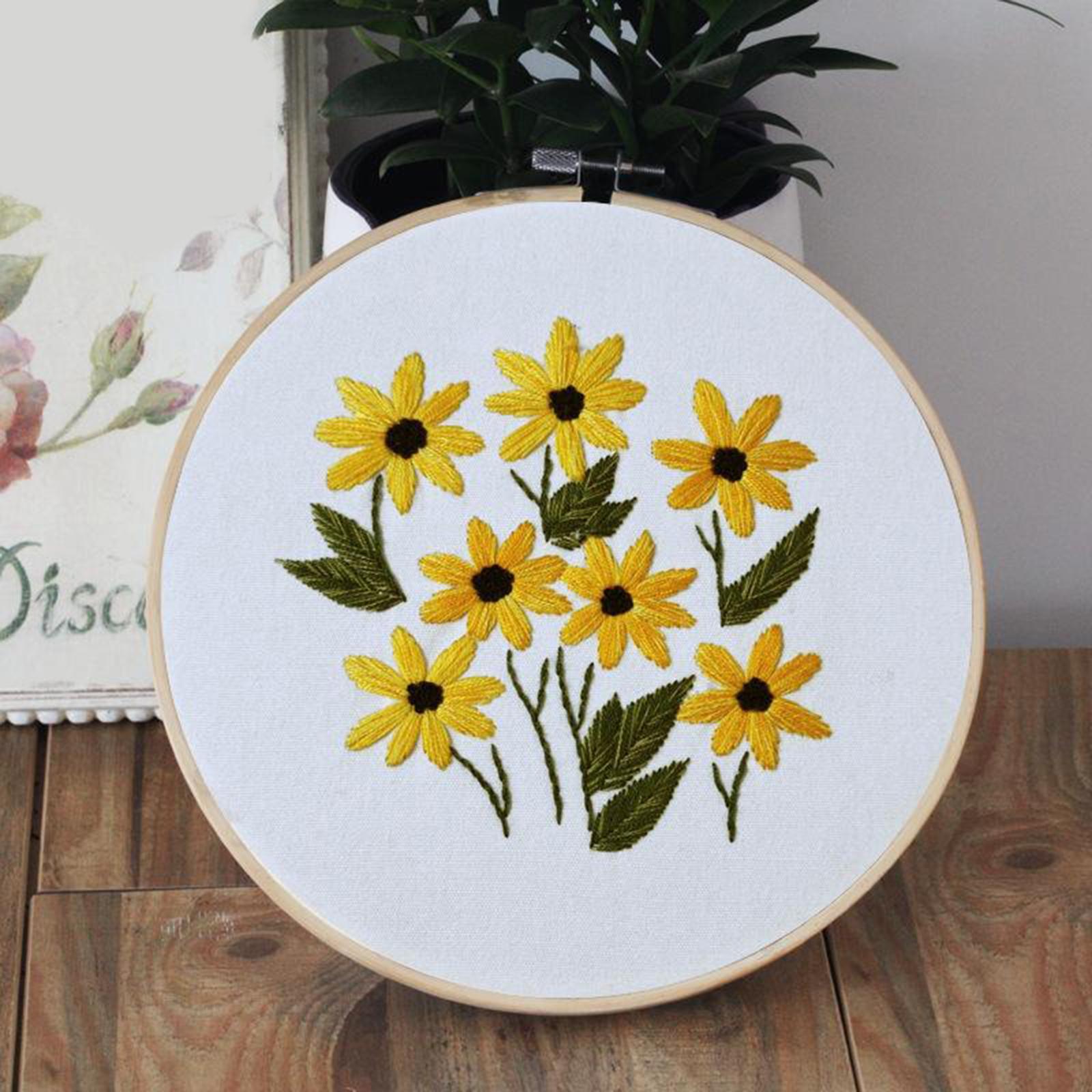Full Range of Embroidery Starter Kits Cross Stitch Kit for Adult Flower5