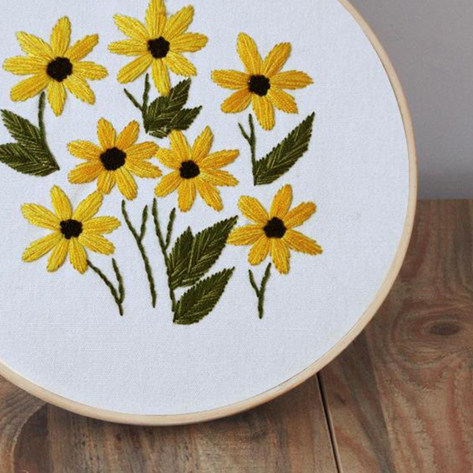 Full Range of Embroidery Starter Kits Cross Stitch Kit for Adult Flower5