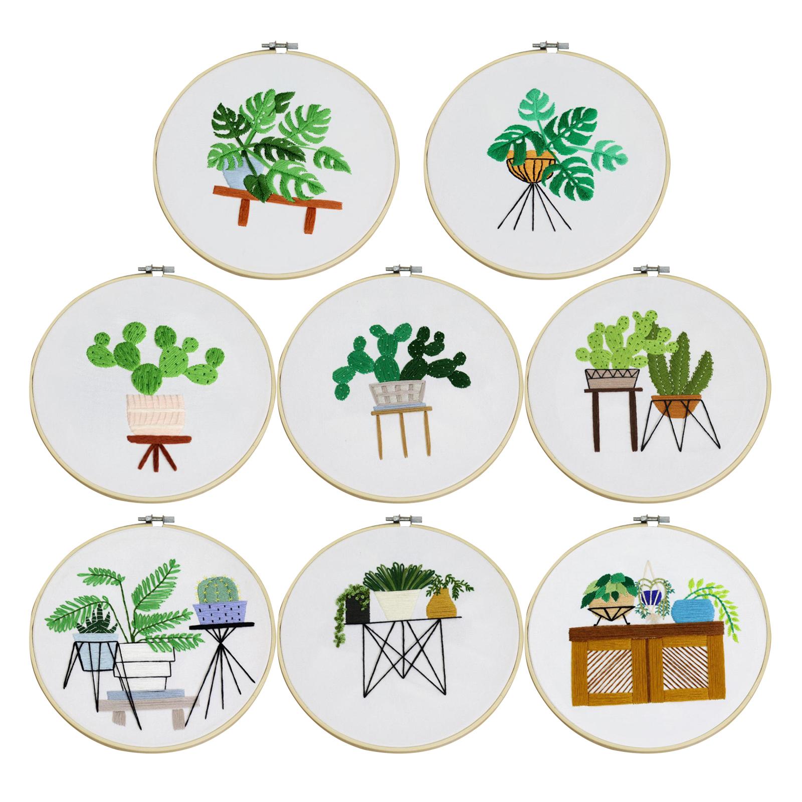 Full Range of Embroidery Starter Kit Cross Stitch Kit for Beginners Style1