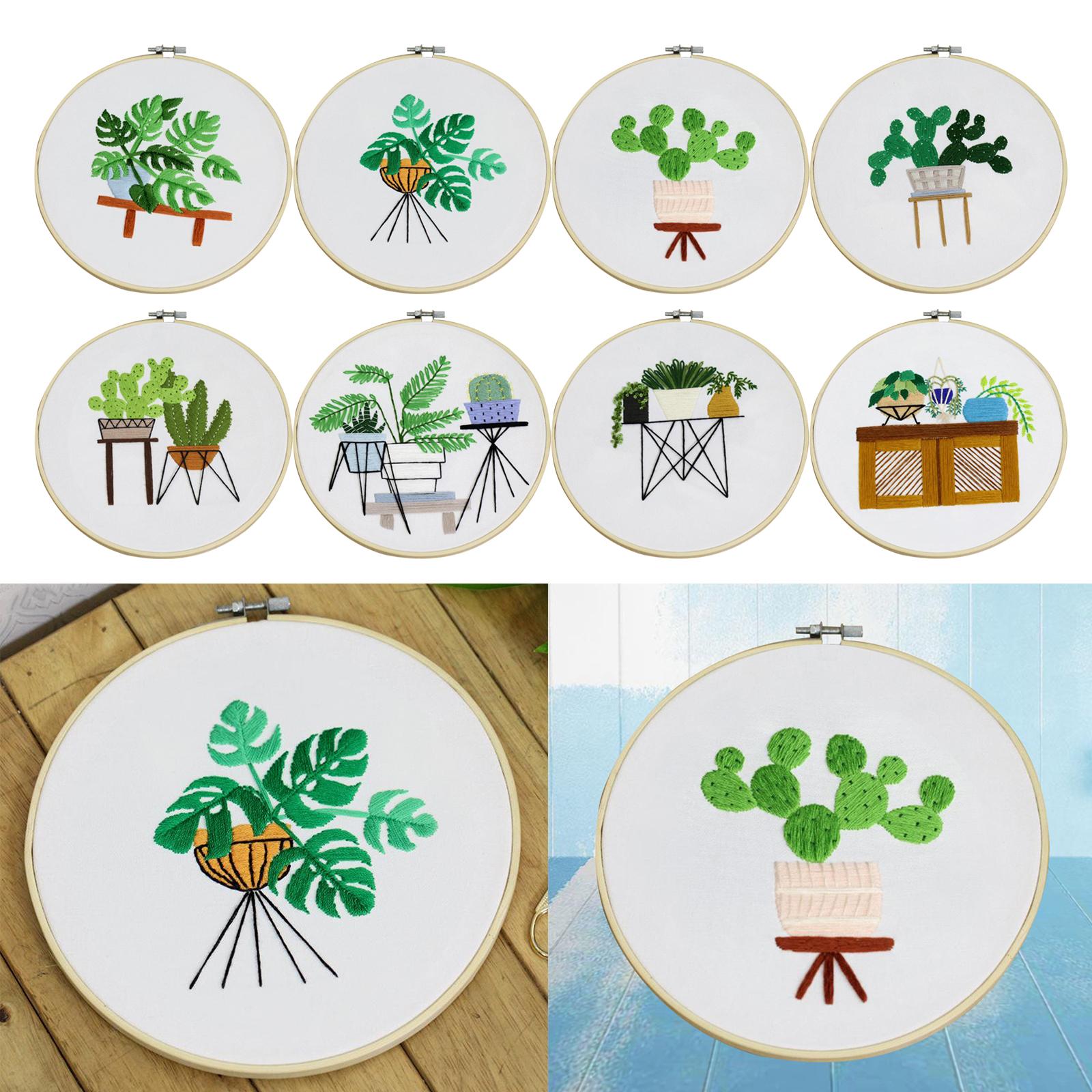 Full Range of Embroidery Starter Kit Cross Stitch Kit for Beginners Style1