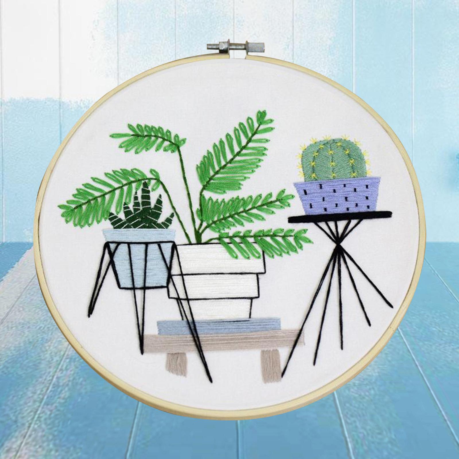 Full Range of Embroidery Starter Kit Cross Stitch Kit for Beginners Style6