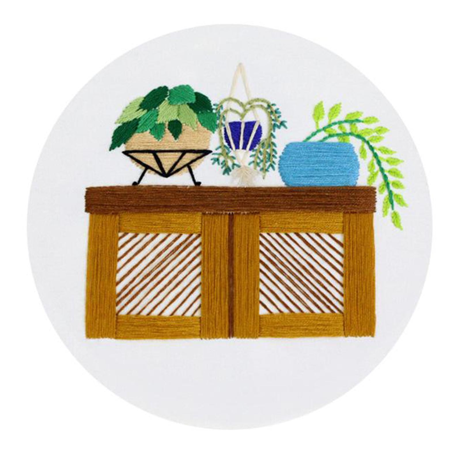 Full Range of Embroidery Starter Kit Cross Stitch Kit for Beginners Style8