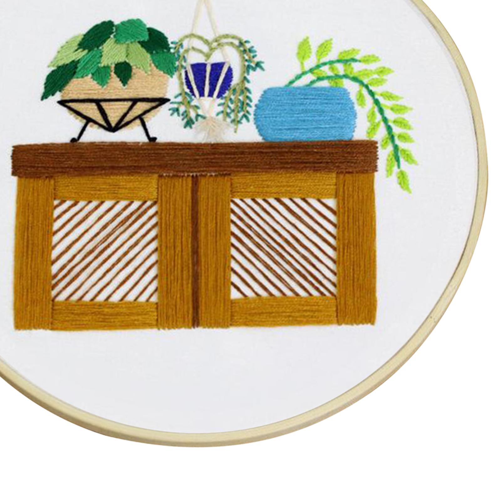 Full Range of Embroidery Starter Kit Cross Stitch Kit for Beginners Style8