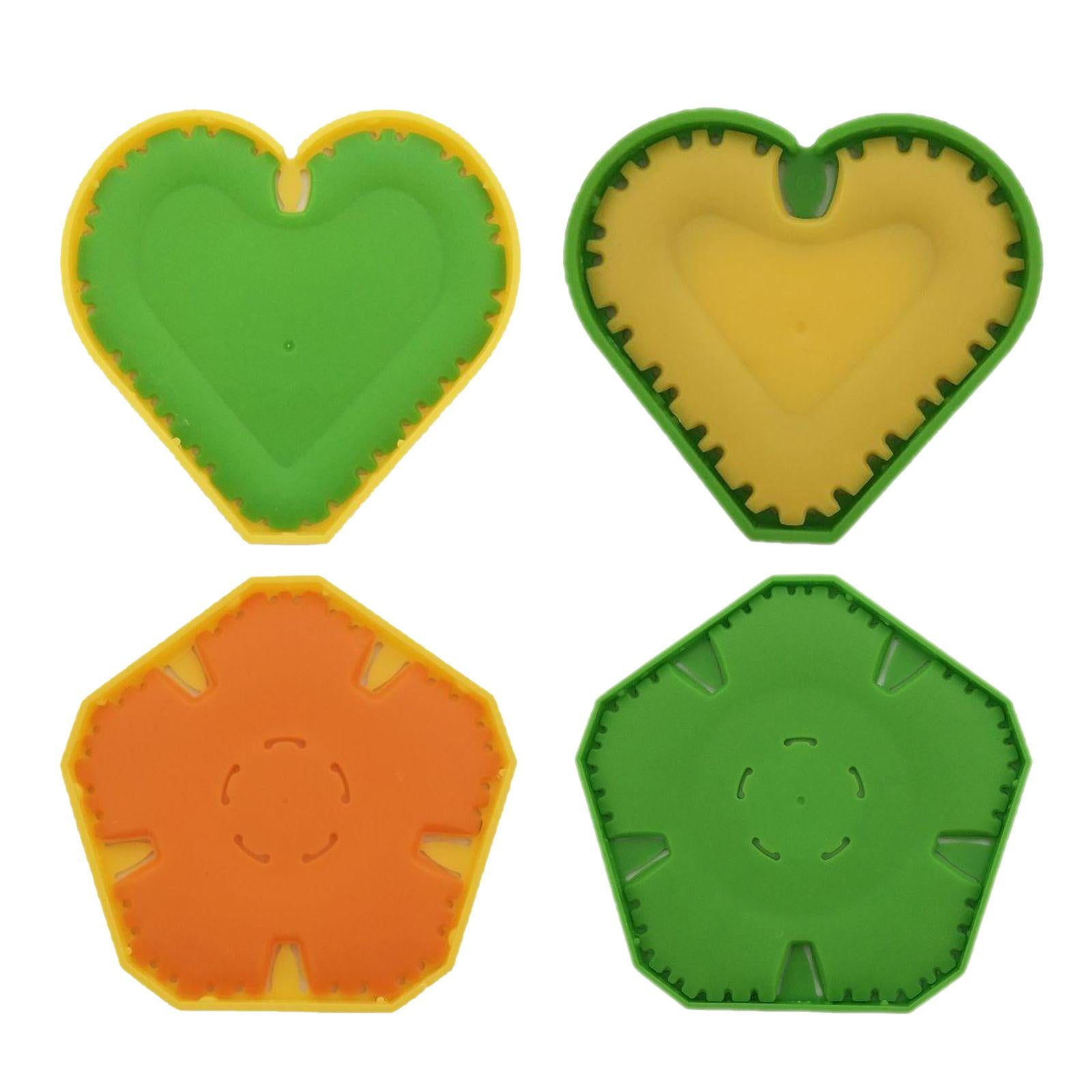 Craft Plastic Fabric Flowers Heart Maker Clothing Embellishment Notions Flower_S