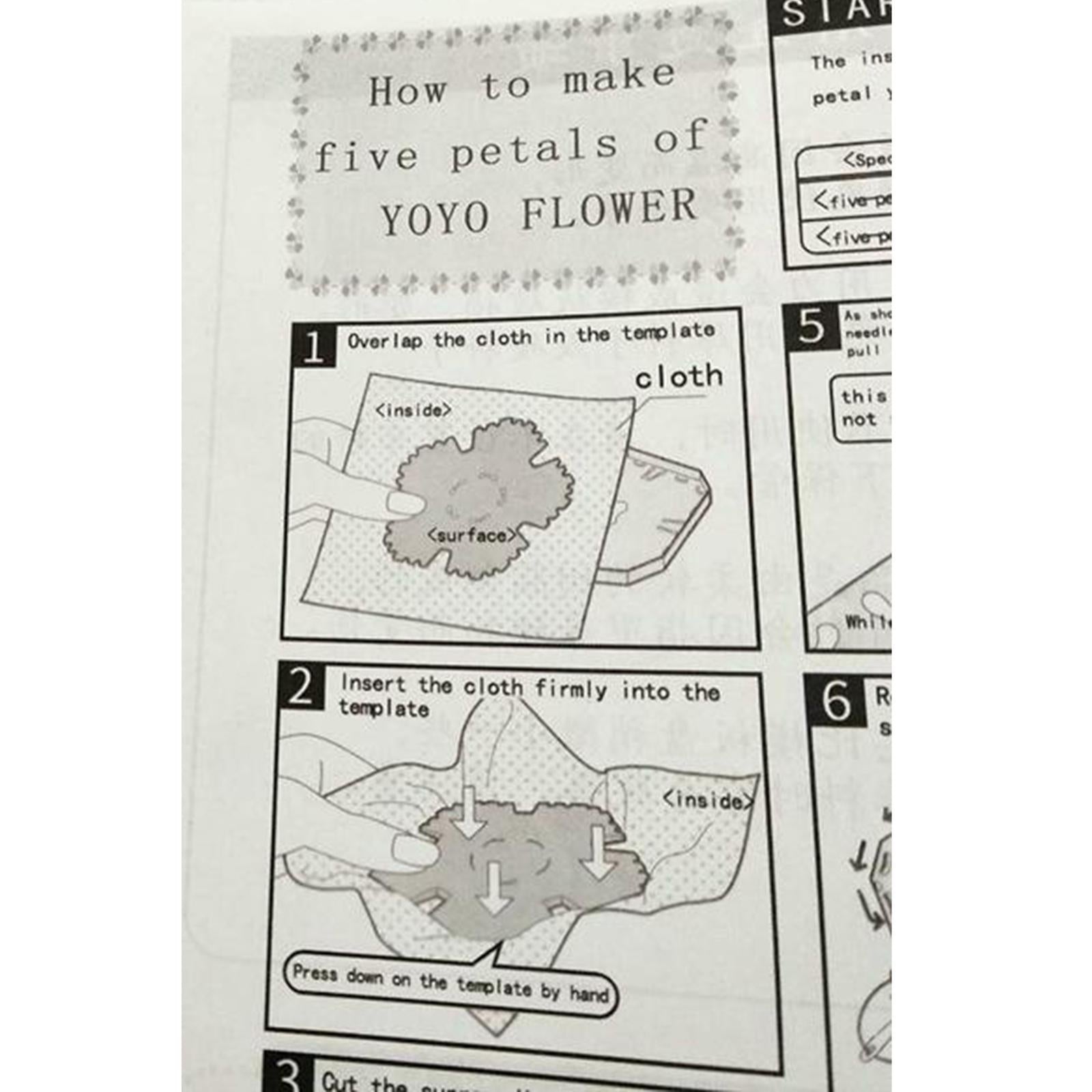 Craft Plastic Fabric Flowers Heart Maker Clothing Embellishment Notions Heart_S