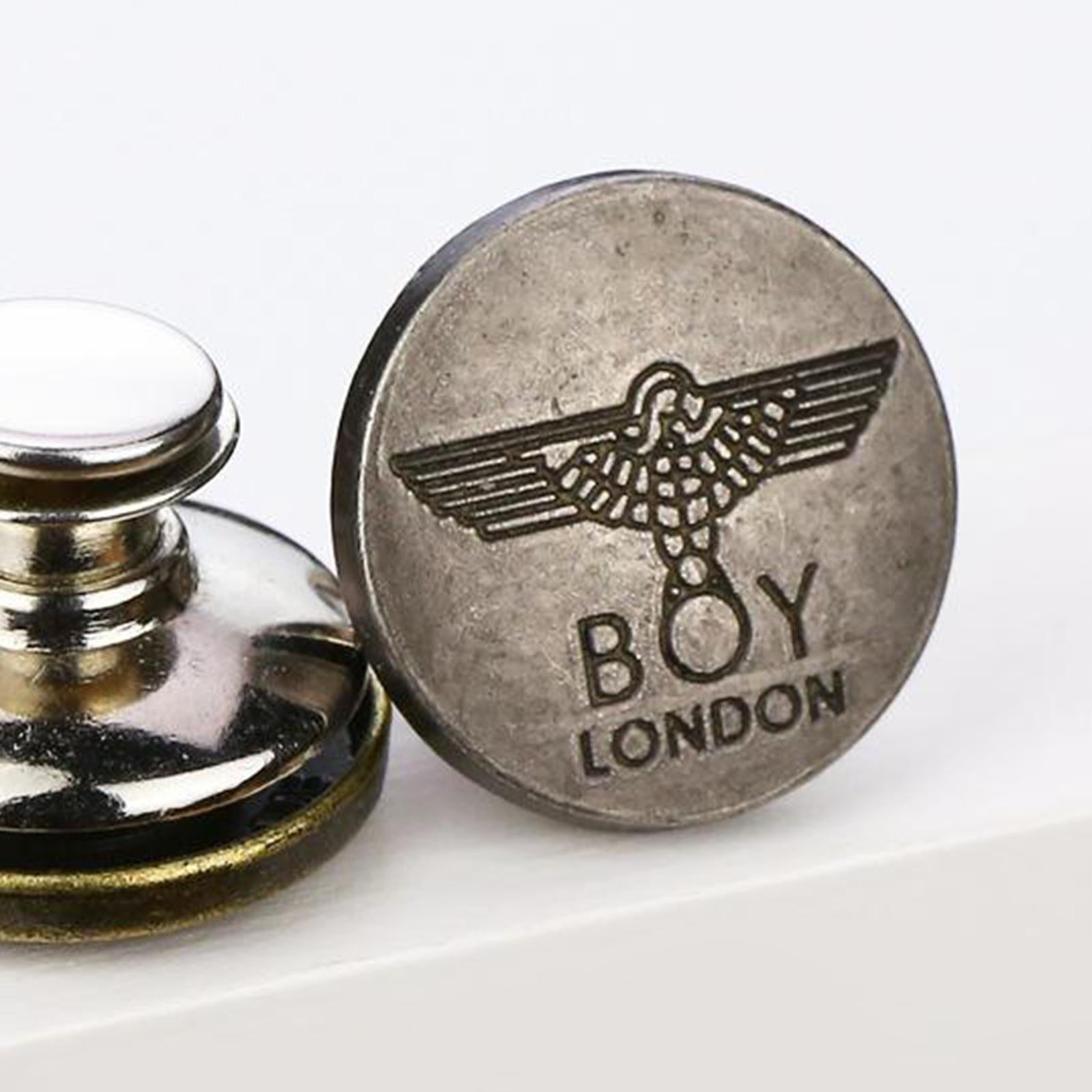 10pcs Jeans Button Replacement Jean Tack Metal Buttons Snap Fastener Style8