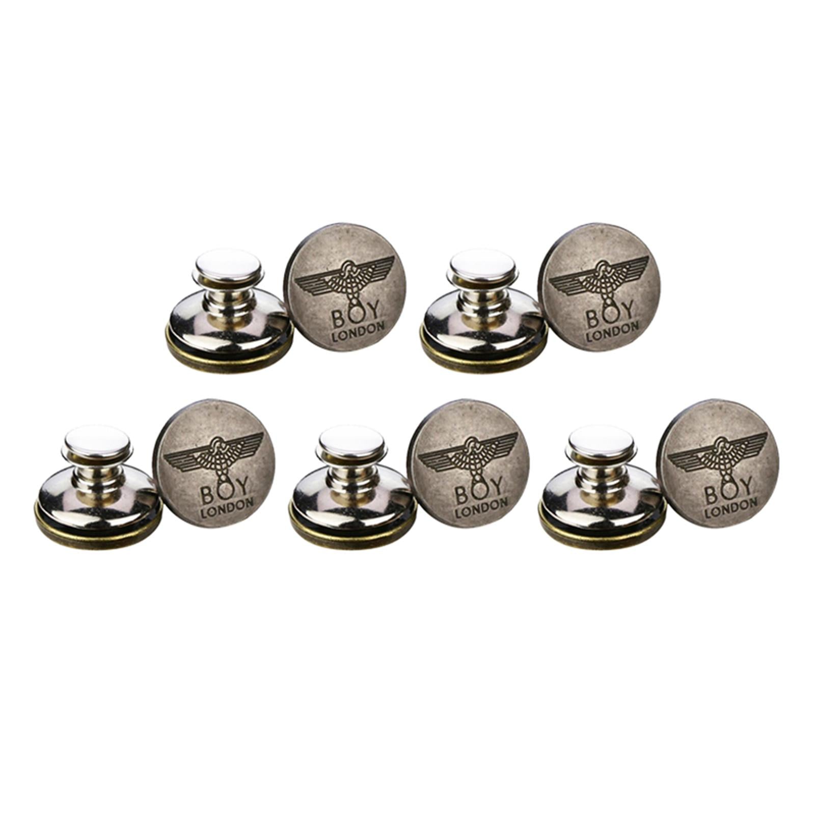 10pcs Jeans Button Replacement Jean Tack Metal Buttons Snap Fastener Style8