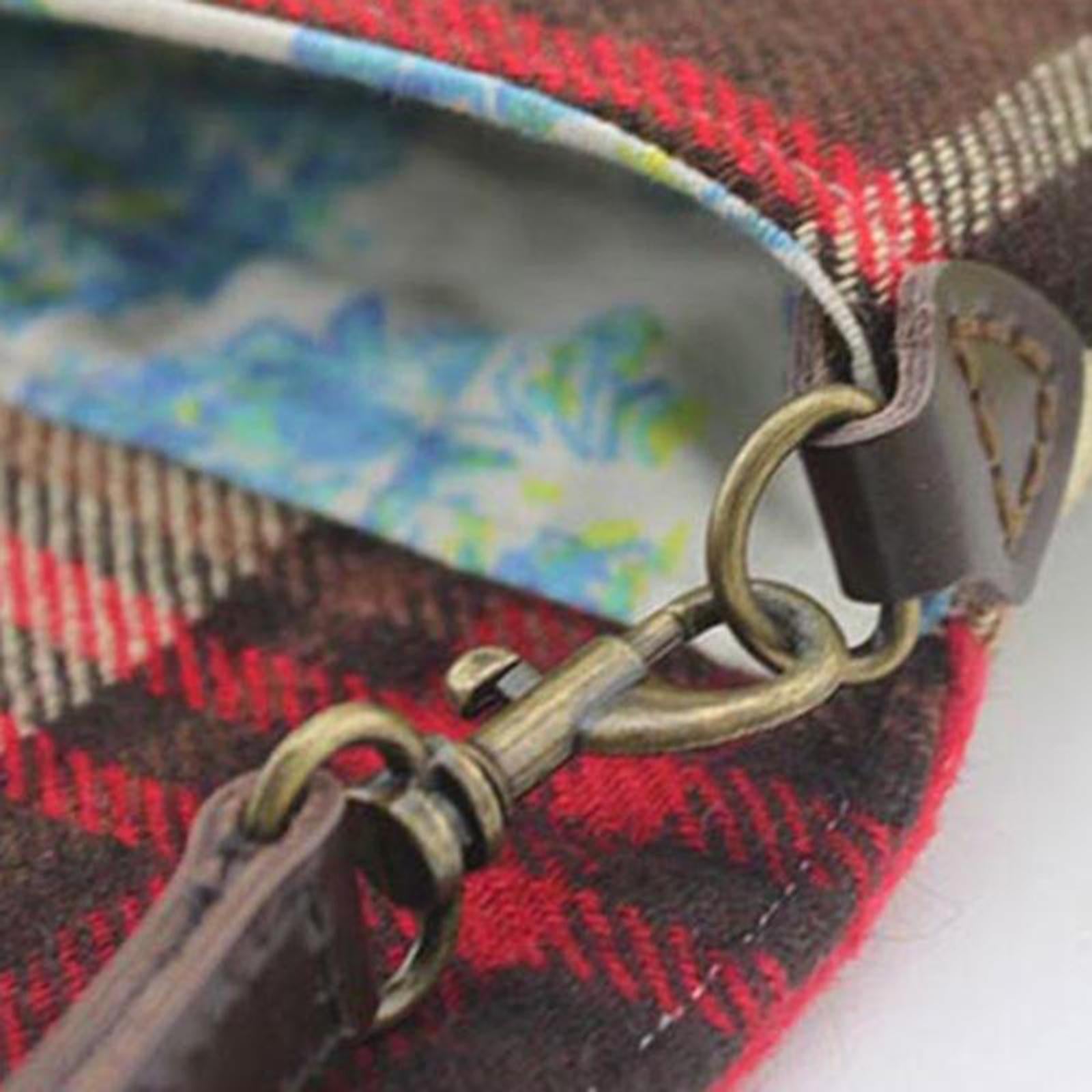 DIY Knitting Crochet Bags Strap D Ring Connector Pad  6pcs black