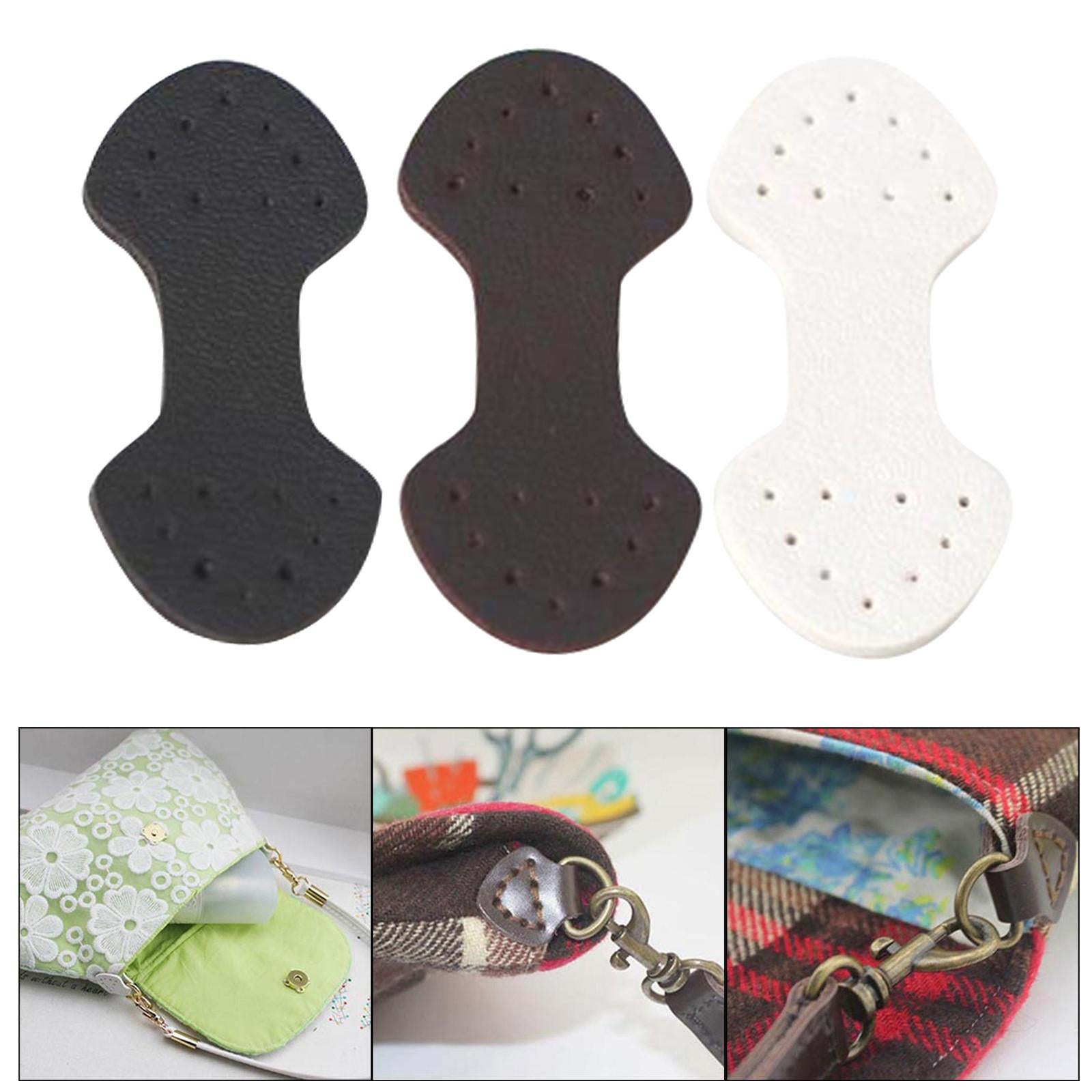 DIY Knitting Crochet Bags Strap D Ring Connector Pad  6pcs black