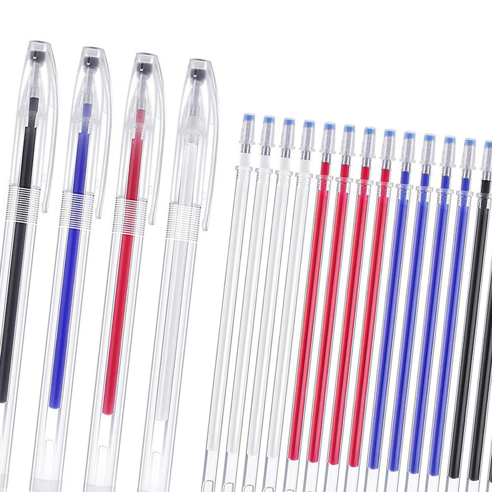 Fabric Marker Pen, 1 Set Heat Erasable Fabric Marking Pens 4Color 5Pcs