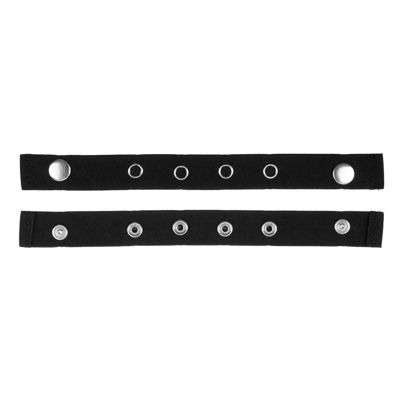 Unisex Belt Elastic Buckle-Free Stretch Adjustable Waist Belt Waistband Black