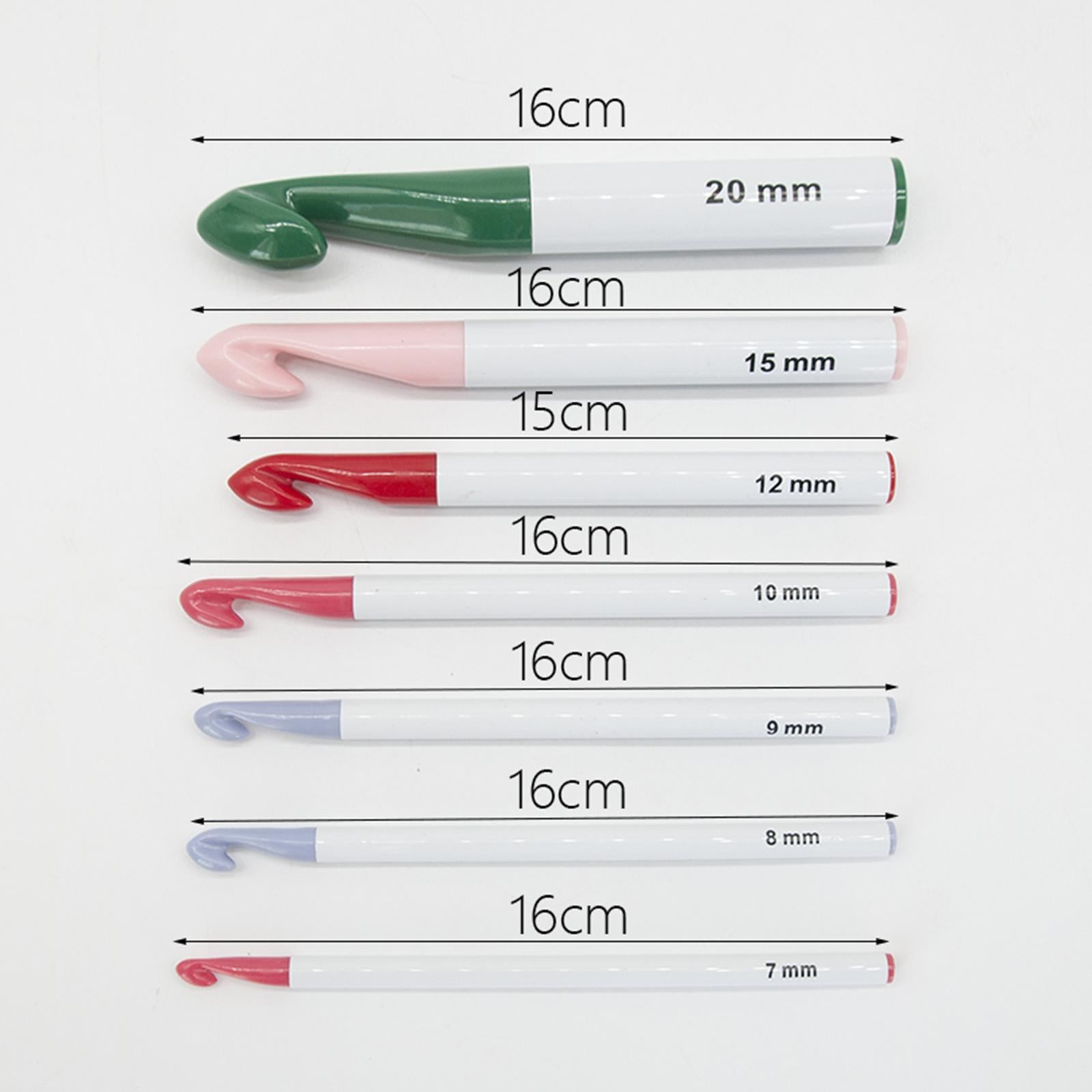 Crochet Hooks Kit Set Needles Tool Ergonomic Grip Large-Eye Blunt Needles