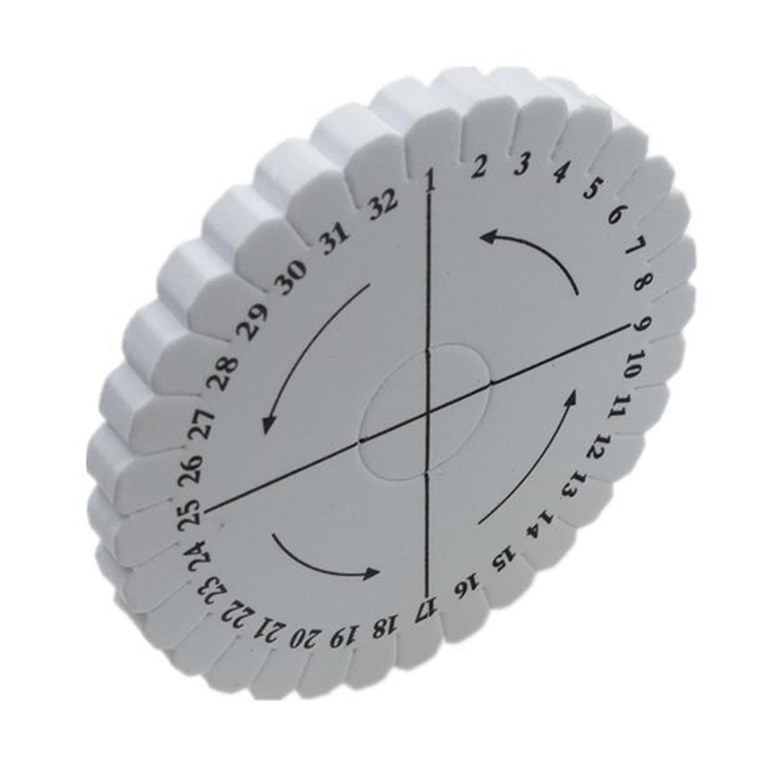 2x Round Square Kumihimo Beading Cord Disc/Disk Braiding Plate Braided Craft