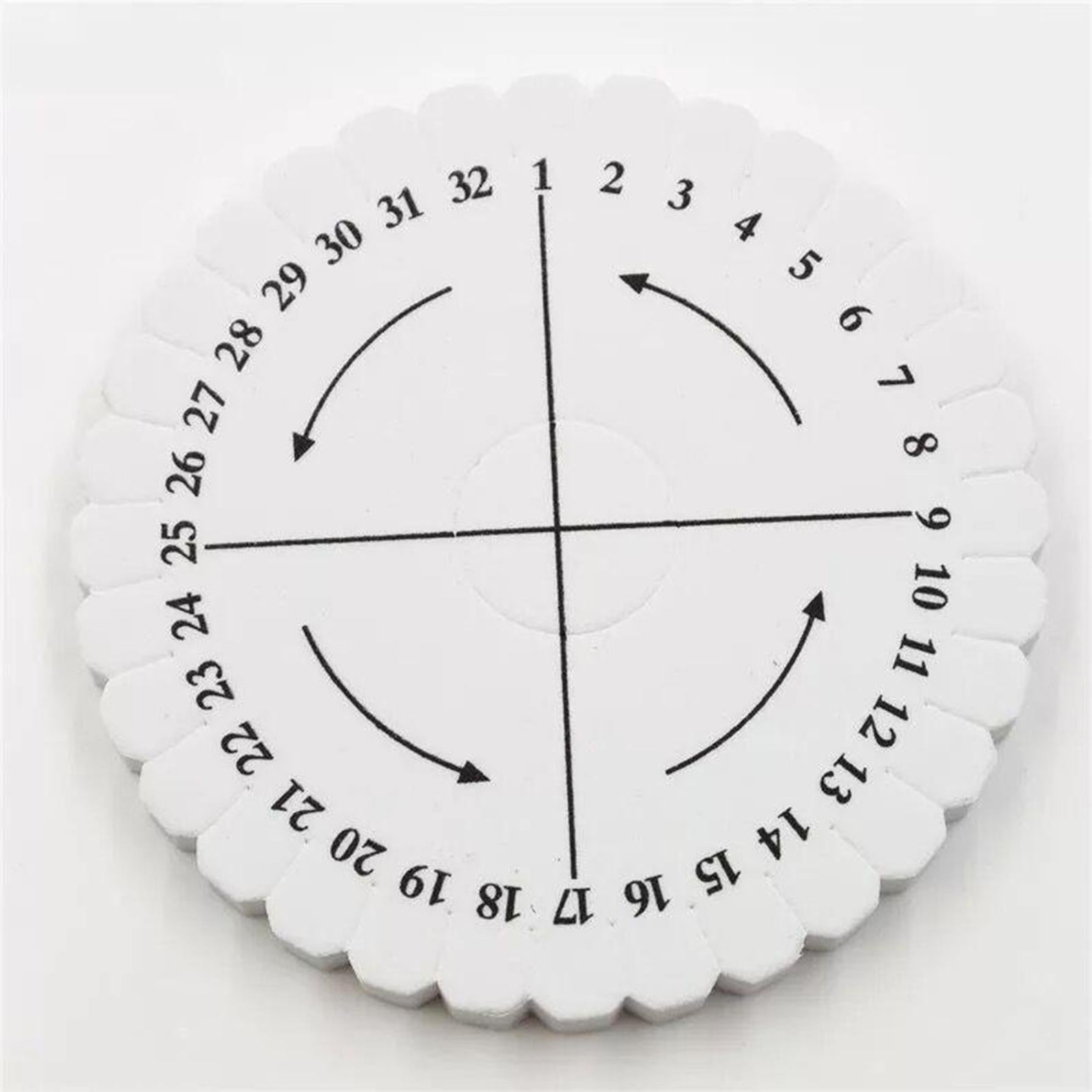 2x Round Square Kumihimo Beading Cord Disc/Disk Braiding Plate Braided Craft