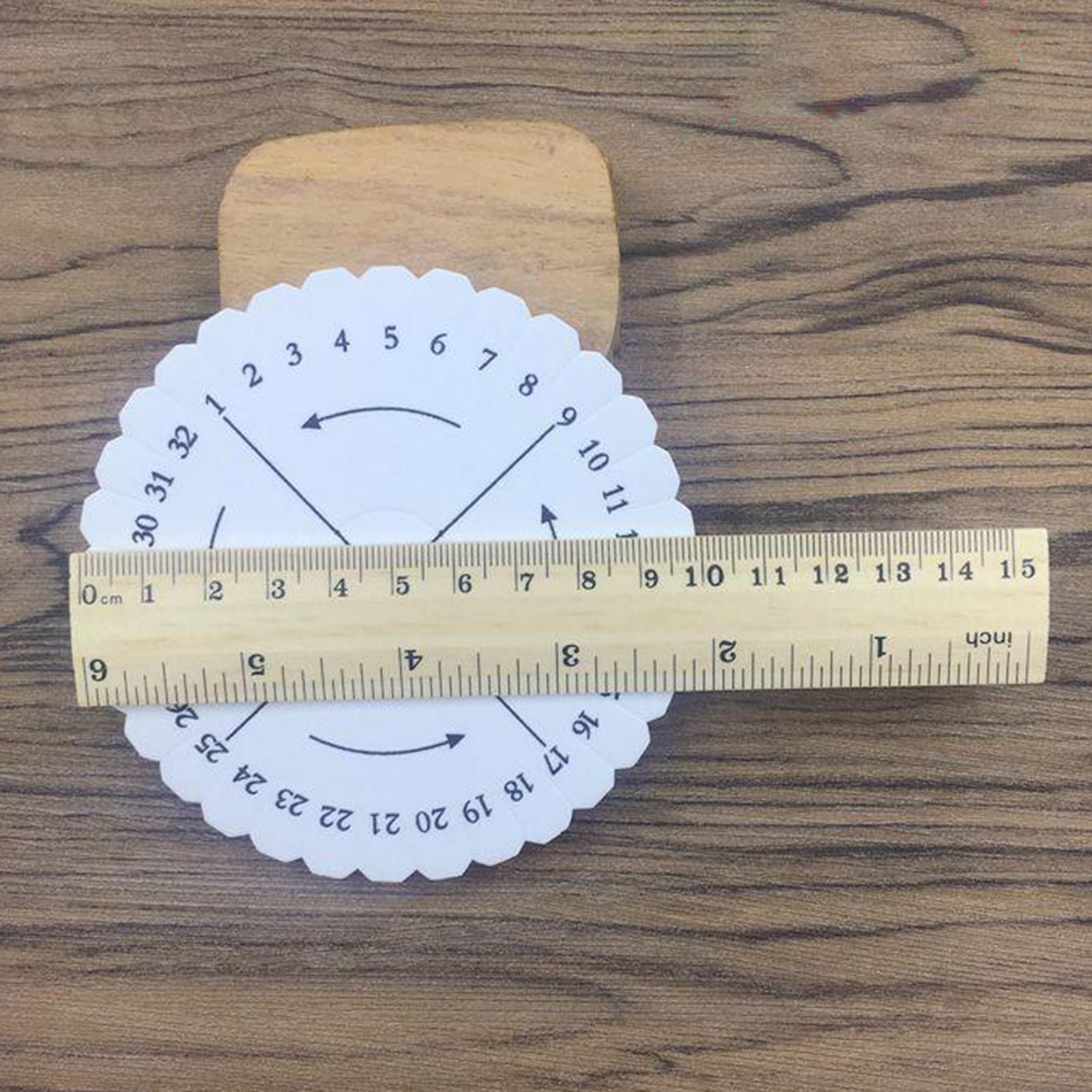 2x Round Square Kumihimo Beading Cord Disc/Disk Braiding Plate Braided Craft