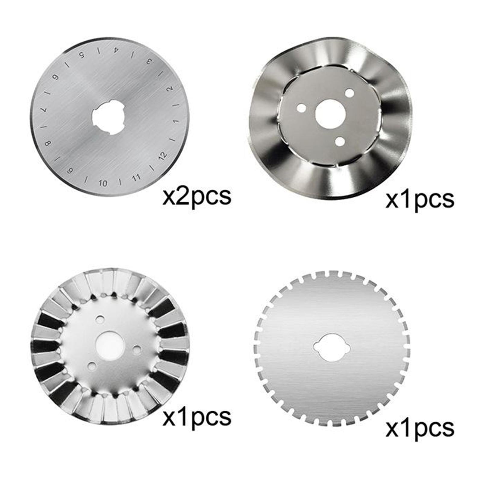 45mm Round Rotary Trimmer Blades Kit for Fabric Leather Sharp 5Pcs 01