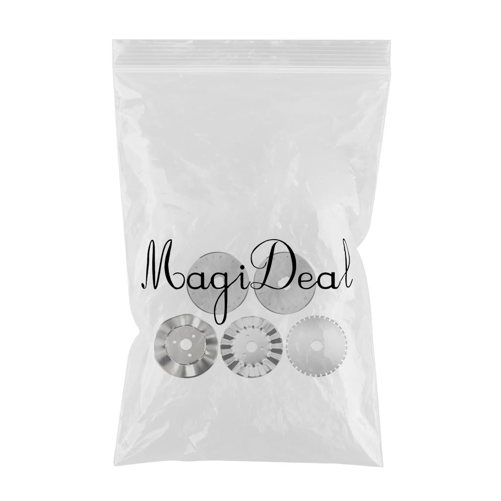 45mm Round Rotary Trimmer Blades Kit for Fabric Leather Sharp 5Pcs 01