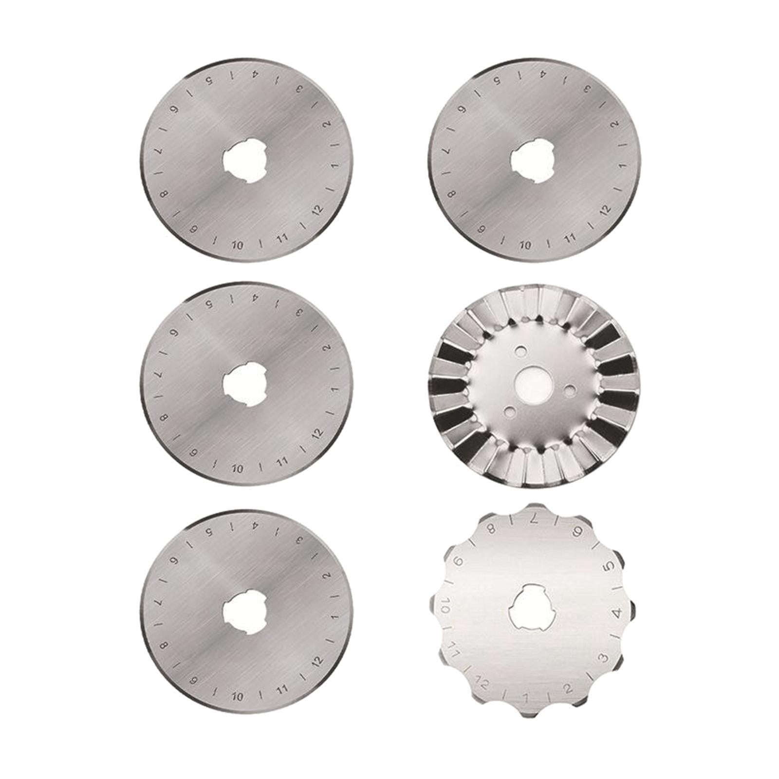45mm Round Rotary Trimmer Blades Kit for Fabric Leather Sharp 6Pcs