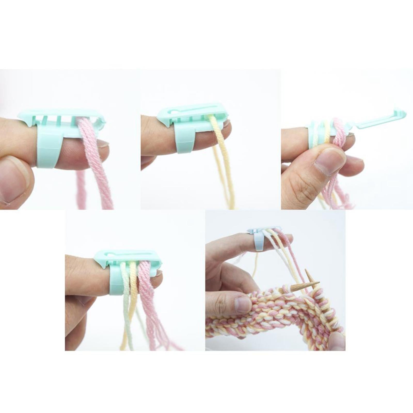 6pcs Yarn Guide Finger Holder Knitting Loop Knitting Accessories for Crochet