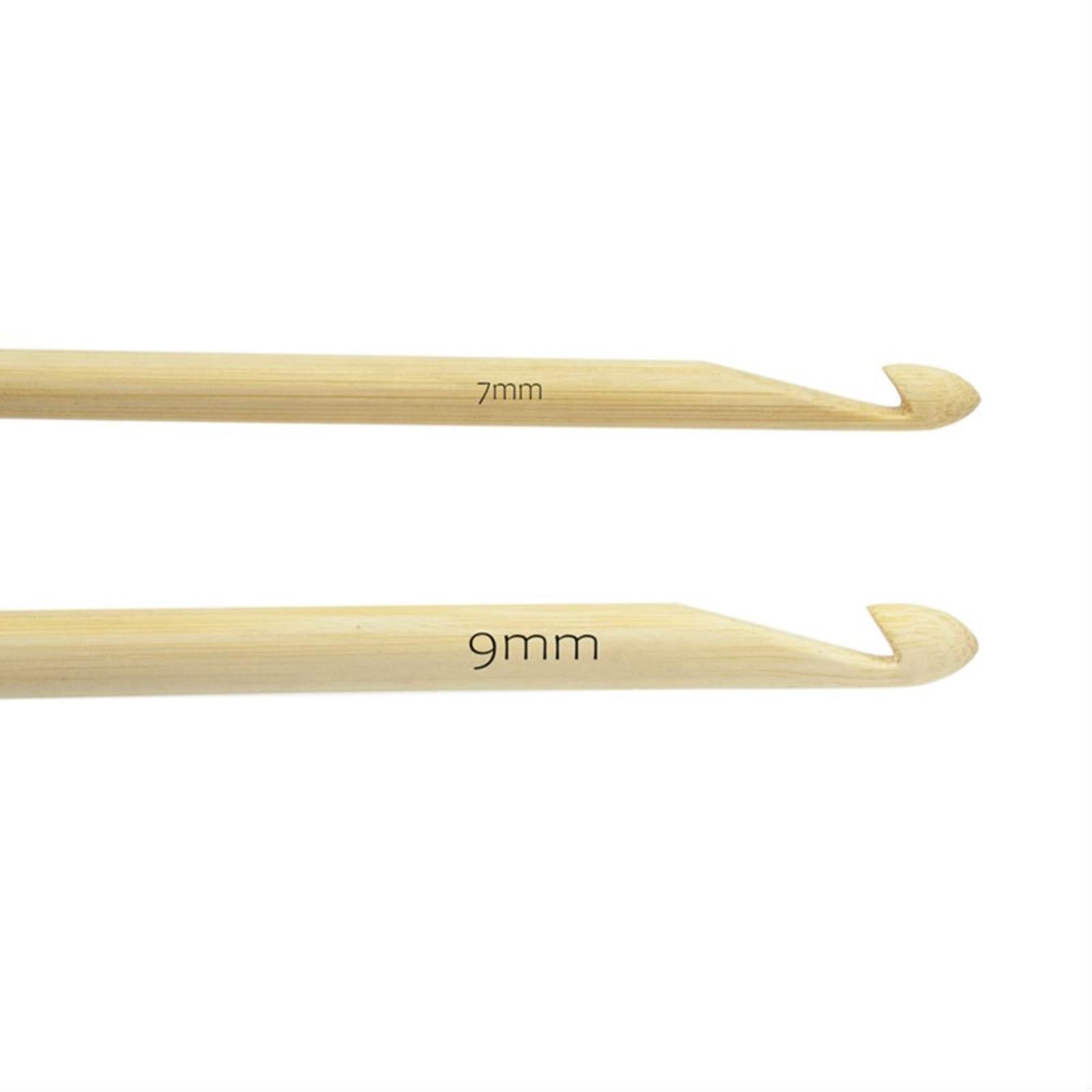 2x Wood Crochet Hooks 7/9mm Smooth Double Sided Needles Sweater Hook 7+9mm