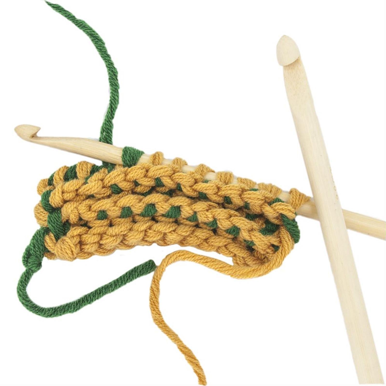 2x Wood Crochet Hooks 7/9mm Smooth Double Sided Needles Sweater Hook 8+10mm