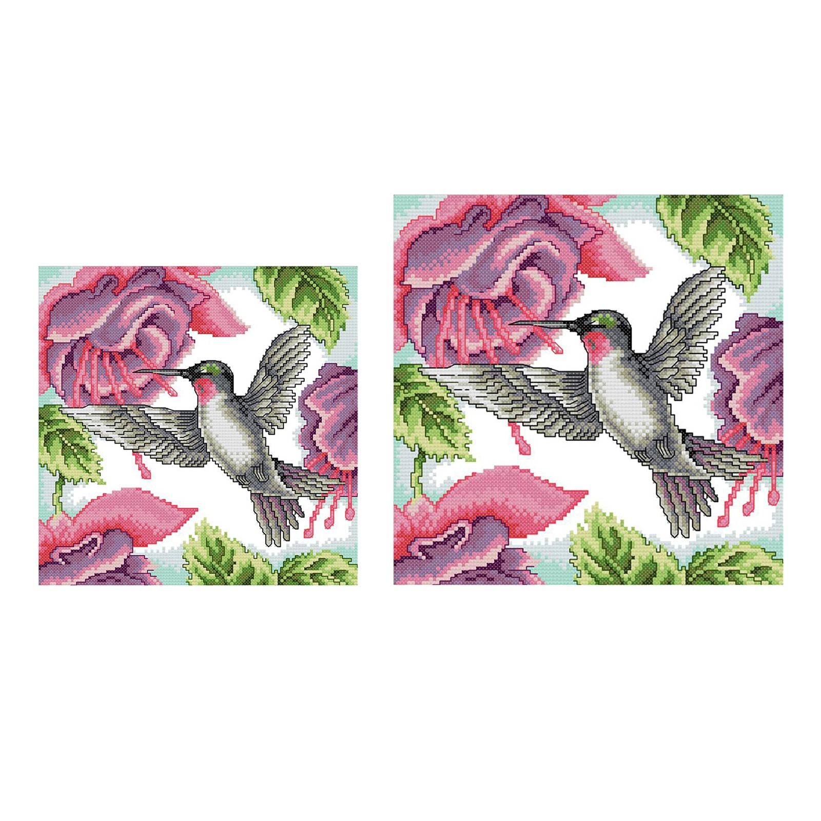 Cross Stitch Kits Beginners Embroidery Starter Kit Cross-Stitch Supplies 11CT 35x35cm