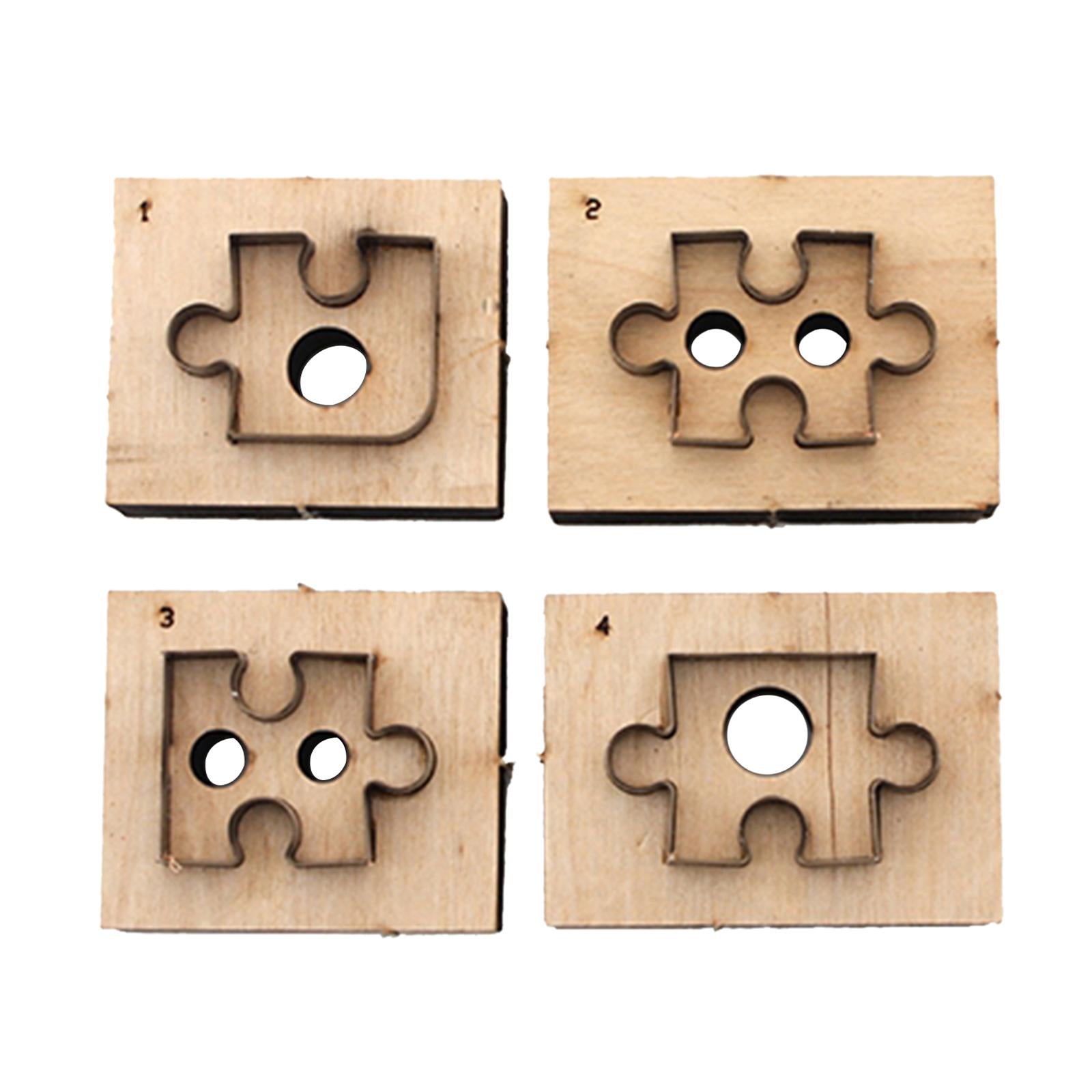 4Pcs Japan Steel Blade Rule Die Cut Jigsaw Embossing Cutting Mold DIY Cutter
