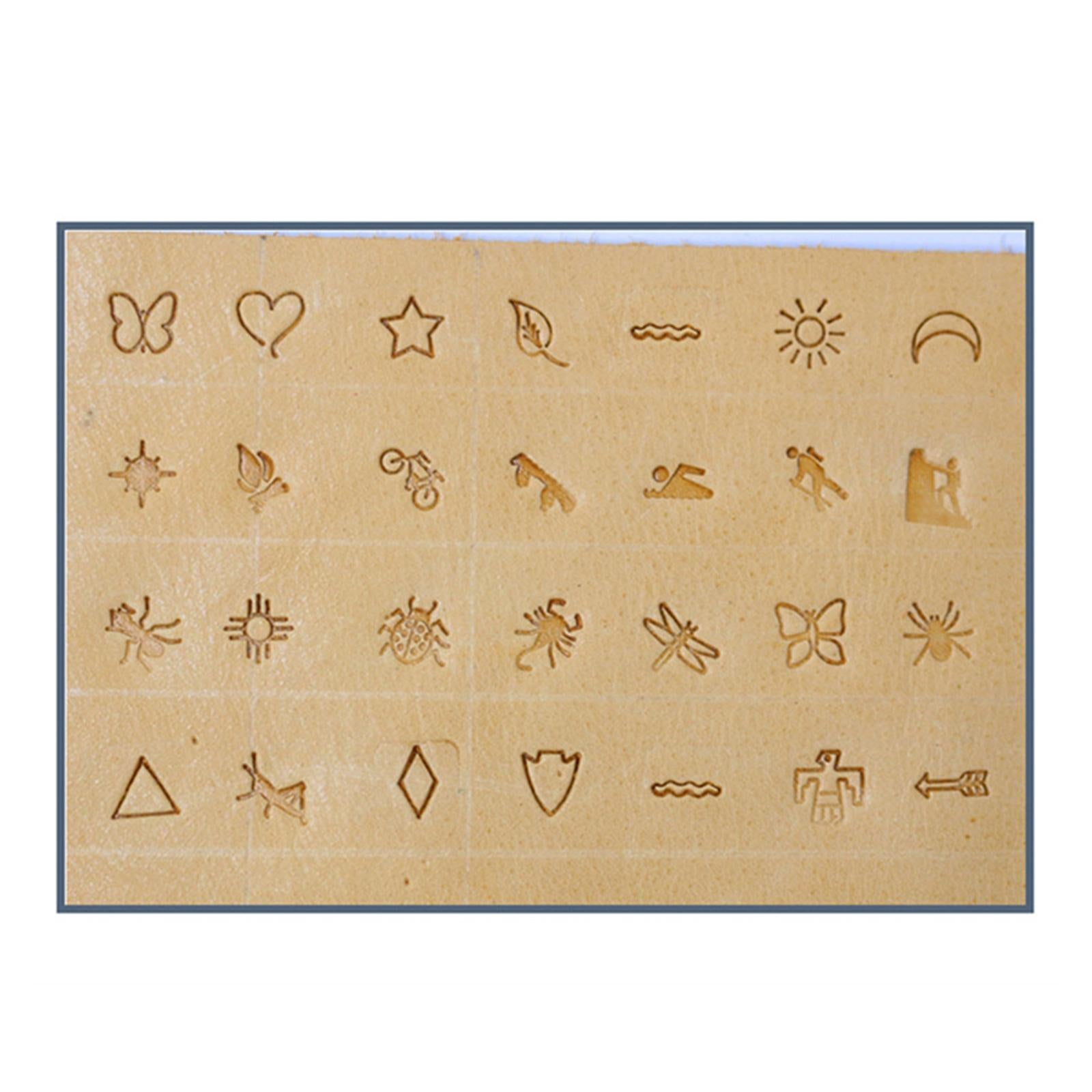 36Pc Letter & Number Punch Stamp Metal Alphabet Stamping Pressing Kit Tools
