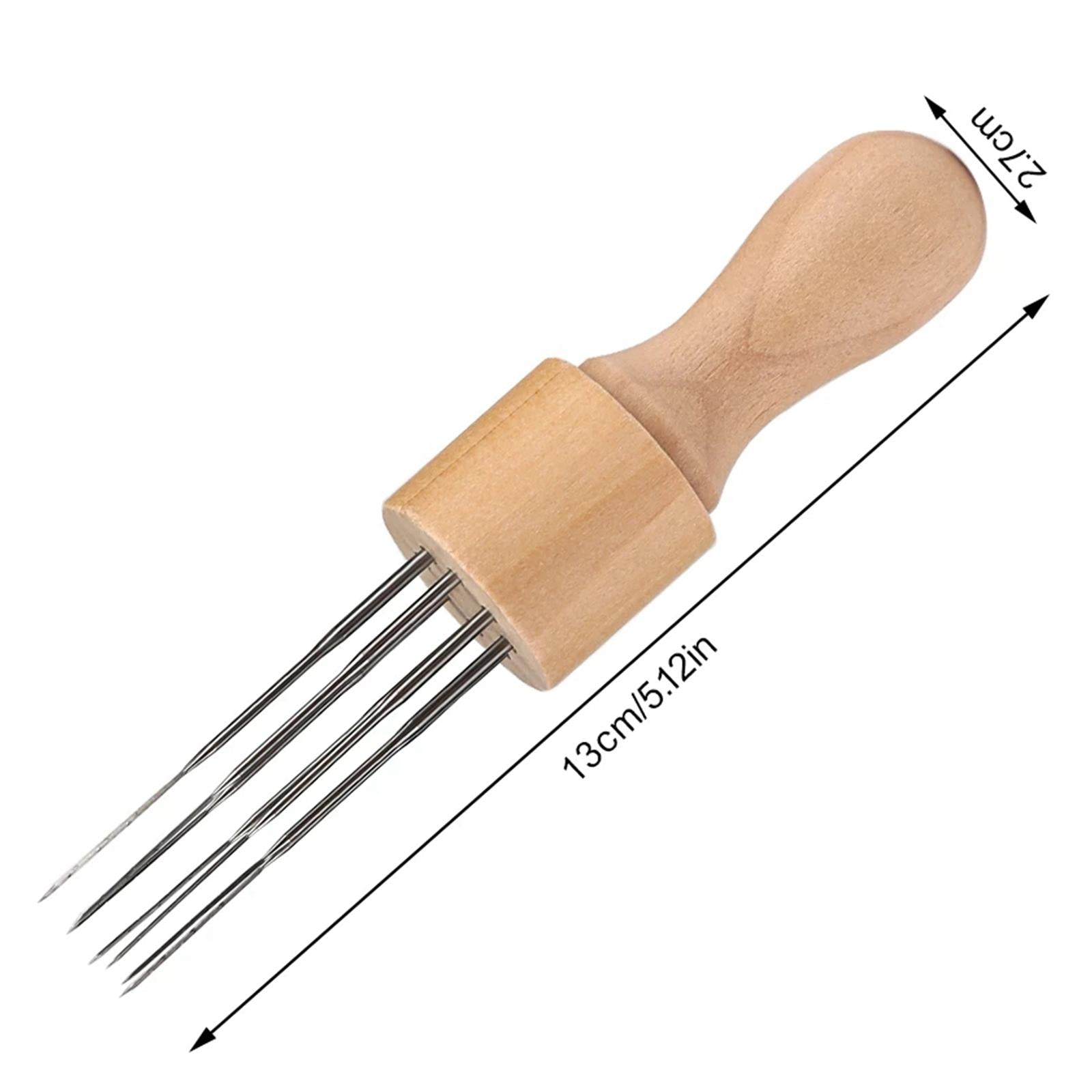 Needle Felting Handle Holder with Eight Needles Wool Tool DIY Applique Craft