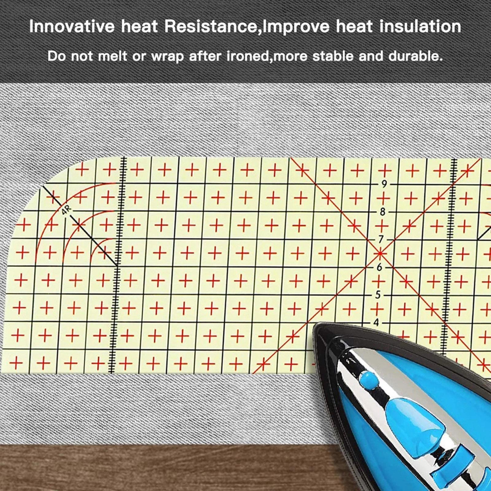 Hot Ironing Ruler Patchwork Clothes Fabric Crafts DIY Sewing Measuring Hand