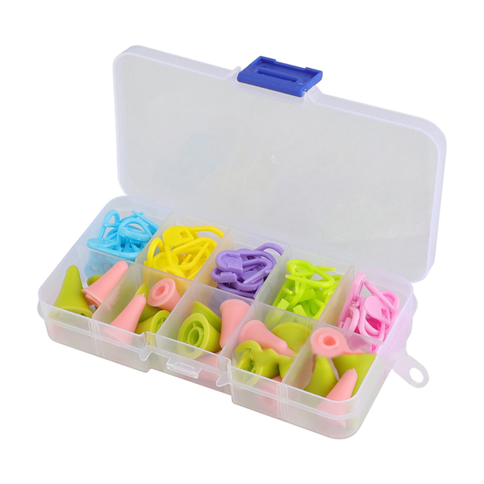 Knitting Crochet Accessories Set 60x Stitch Markers 20x Needle Caps Quilting